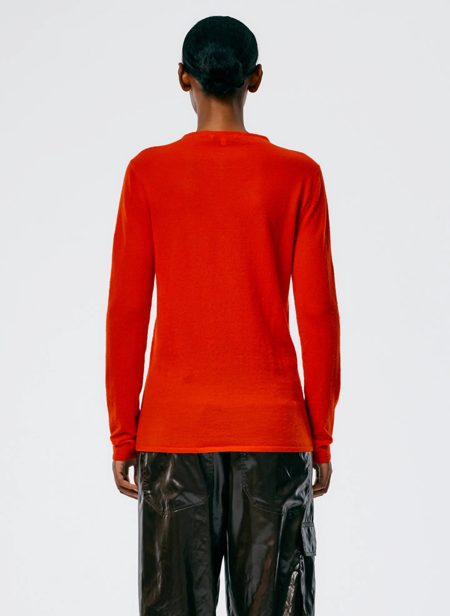 Skinlike Mercerized Wool Soft Sheer Pullover sold by Tibi product image thumbnail 4