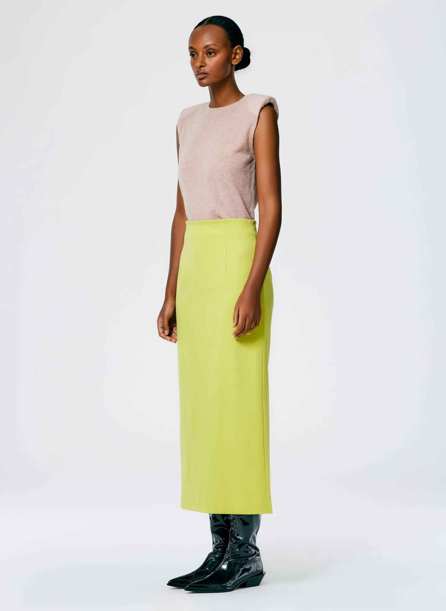 Structured Knit Pencil Skirt sold by Tibi product image thumbnail 3