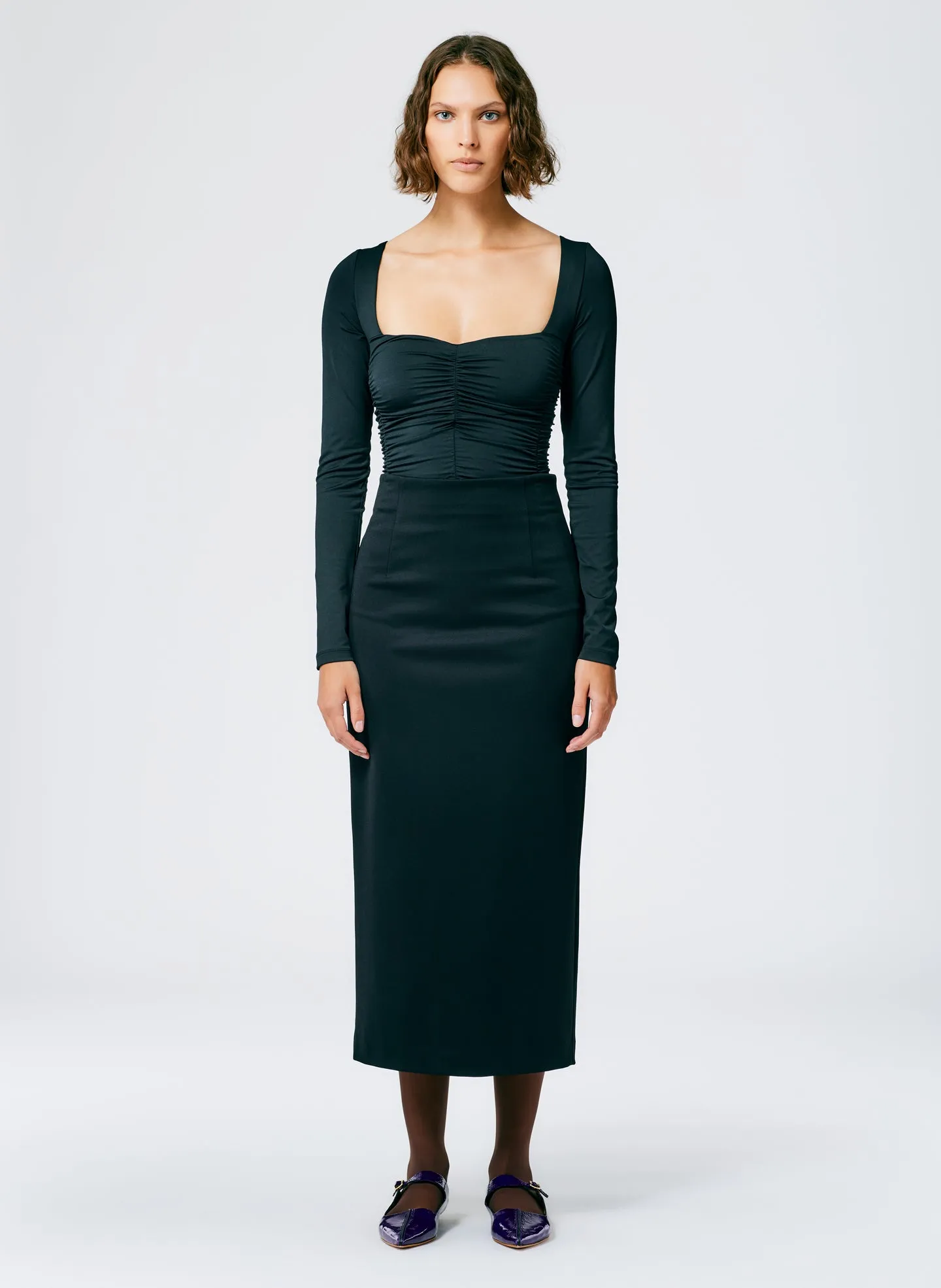 Structured Knit Pencil Skirt sold by Tibi product image thumbnail 2