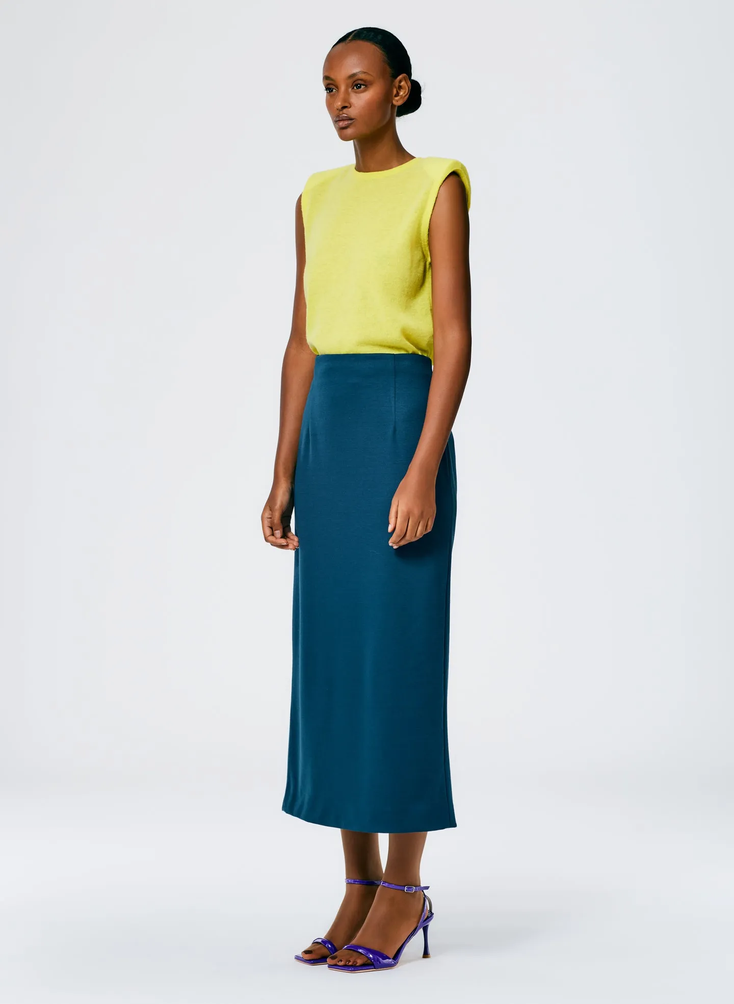 Structured Knit Pencil Skirt sold by Tibi product image thumbnail 3