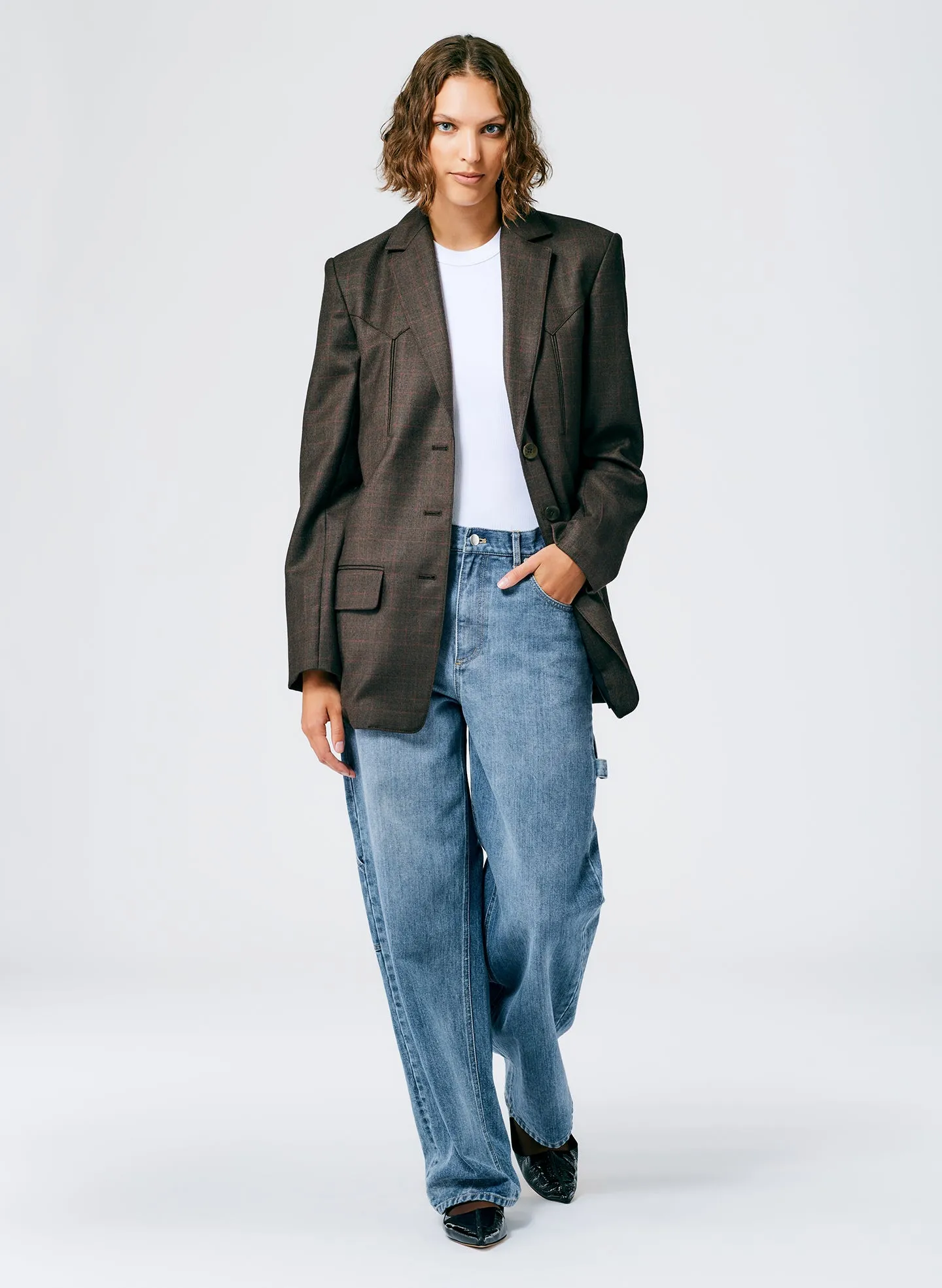 Reed Suiting Western Blazer sold by Tibi