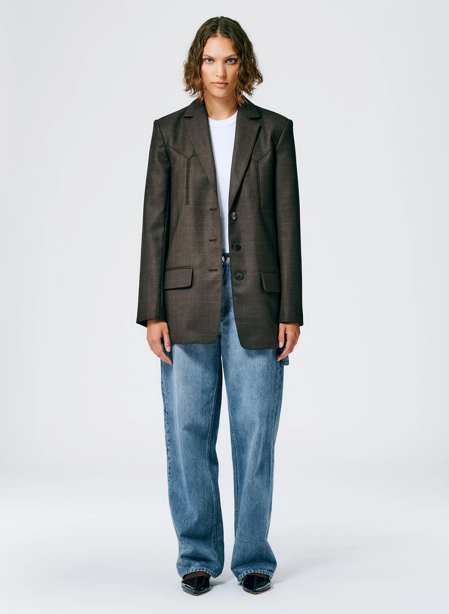 Reed Suiting Western Blazer sold by Tibi product image thumbnail 2