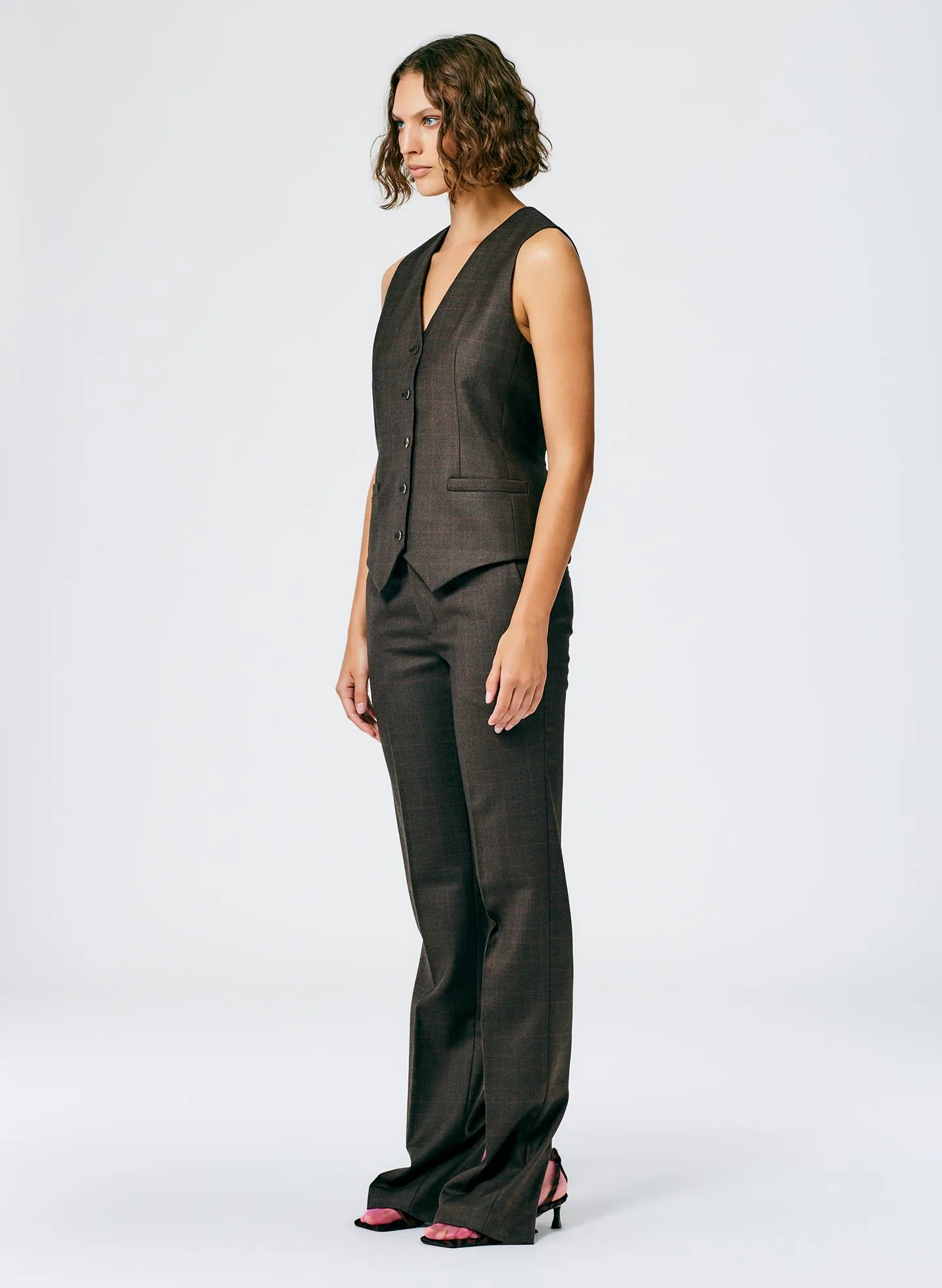 Reed Suiting Wool Vest sold by Tibi product image thumbnail 4