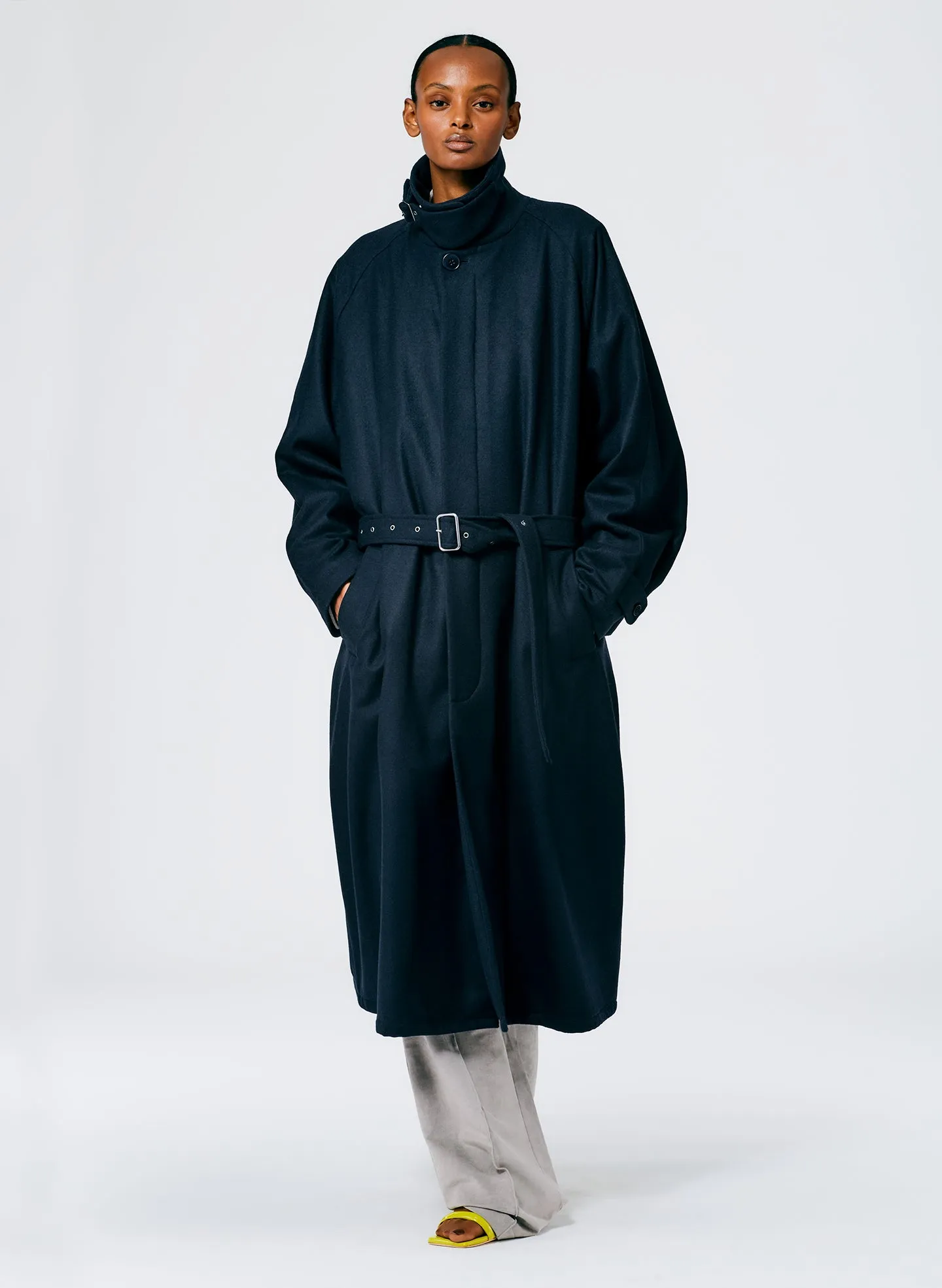 Recycled Featherweight Wool Cashmere Frank Coat sold by Tibi product image thumbnail 5