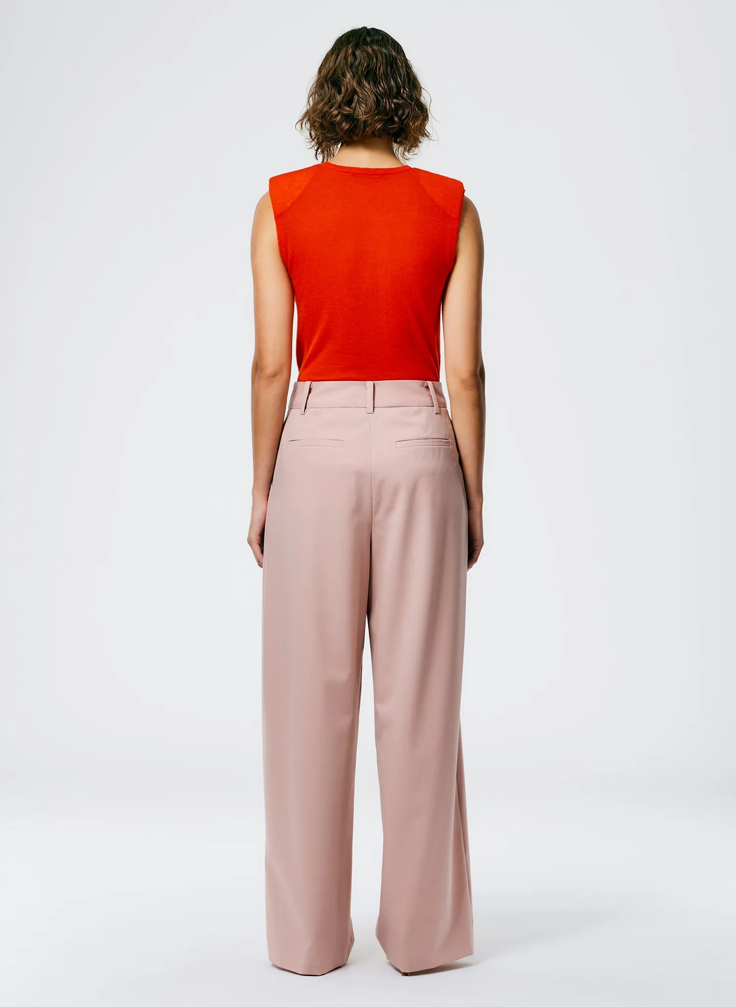 Cassius Suiting Asymmetrical Pleat Stella Pant sold by Tibi product image thumbnail 4
