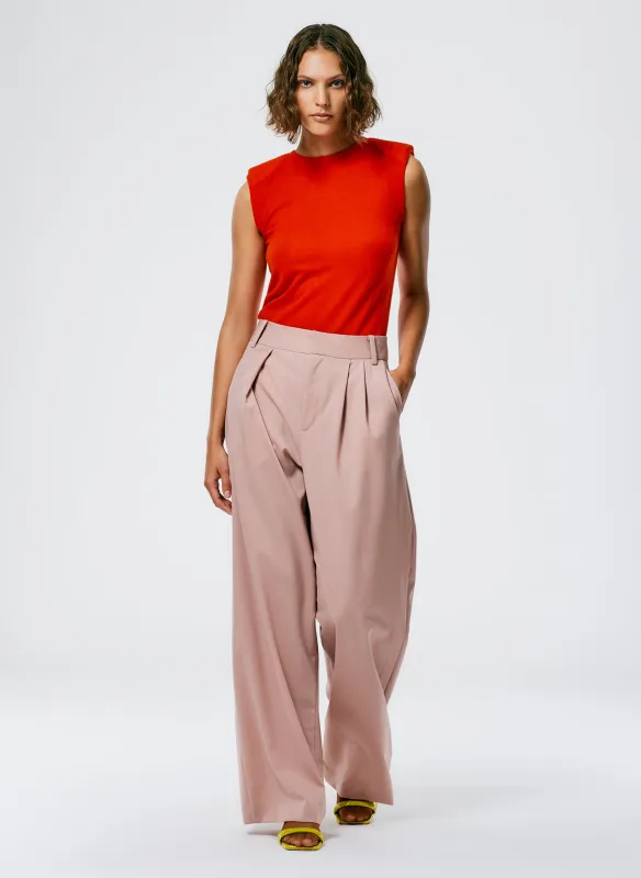 Cassius Suiting Asymmetrical Pleat Stella Pant made by Tibi