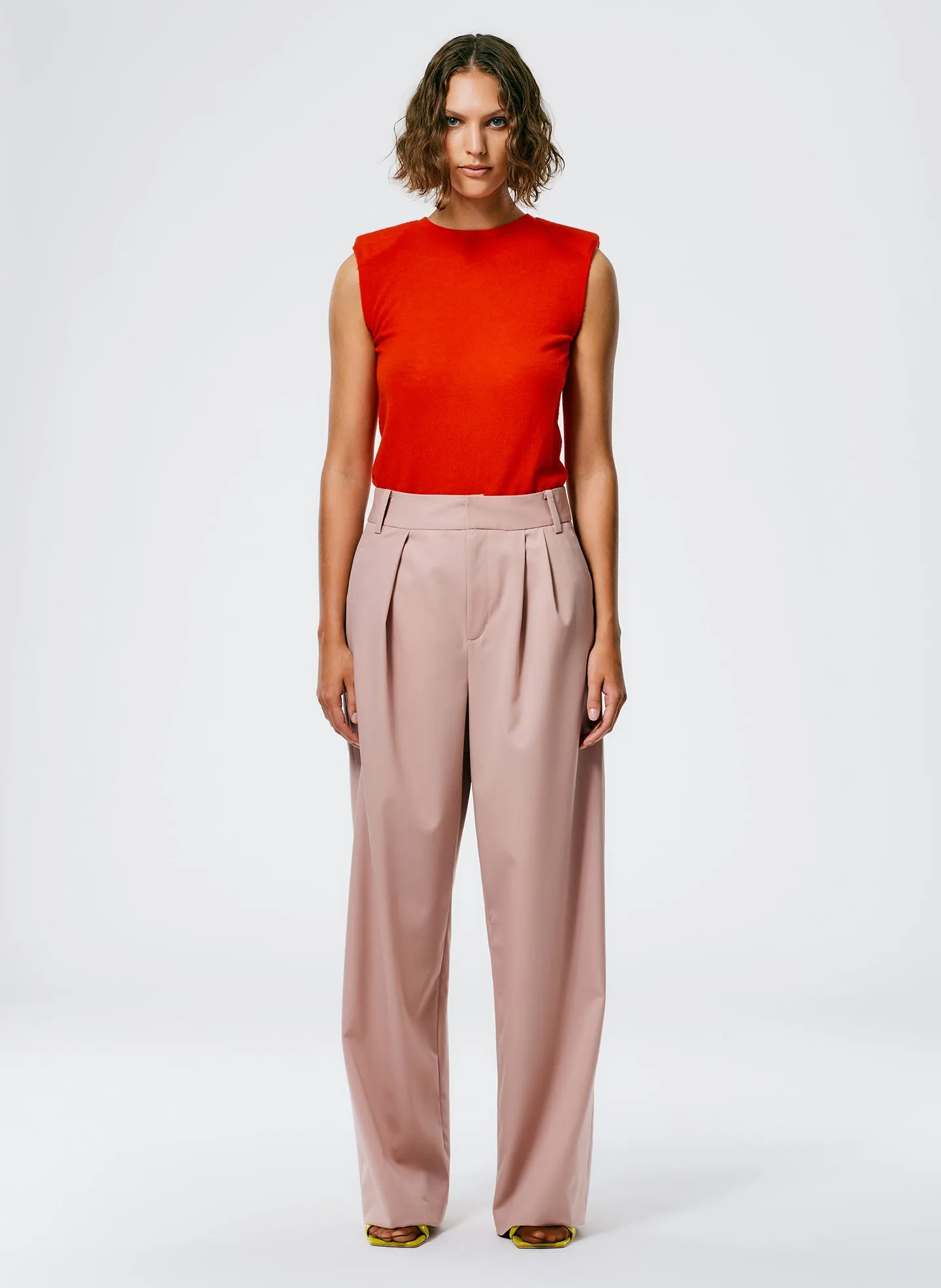 Cassius Suiting Asymmetrical Pleat Stella Pant sold by Tibi product image thumbnail 2