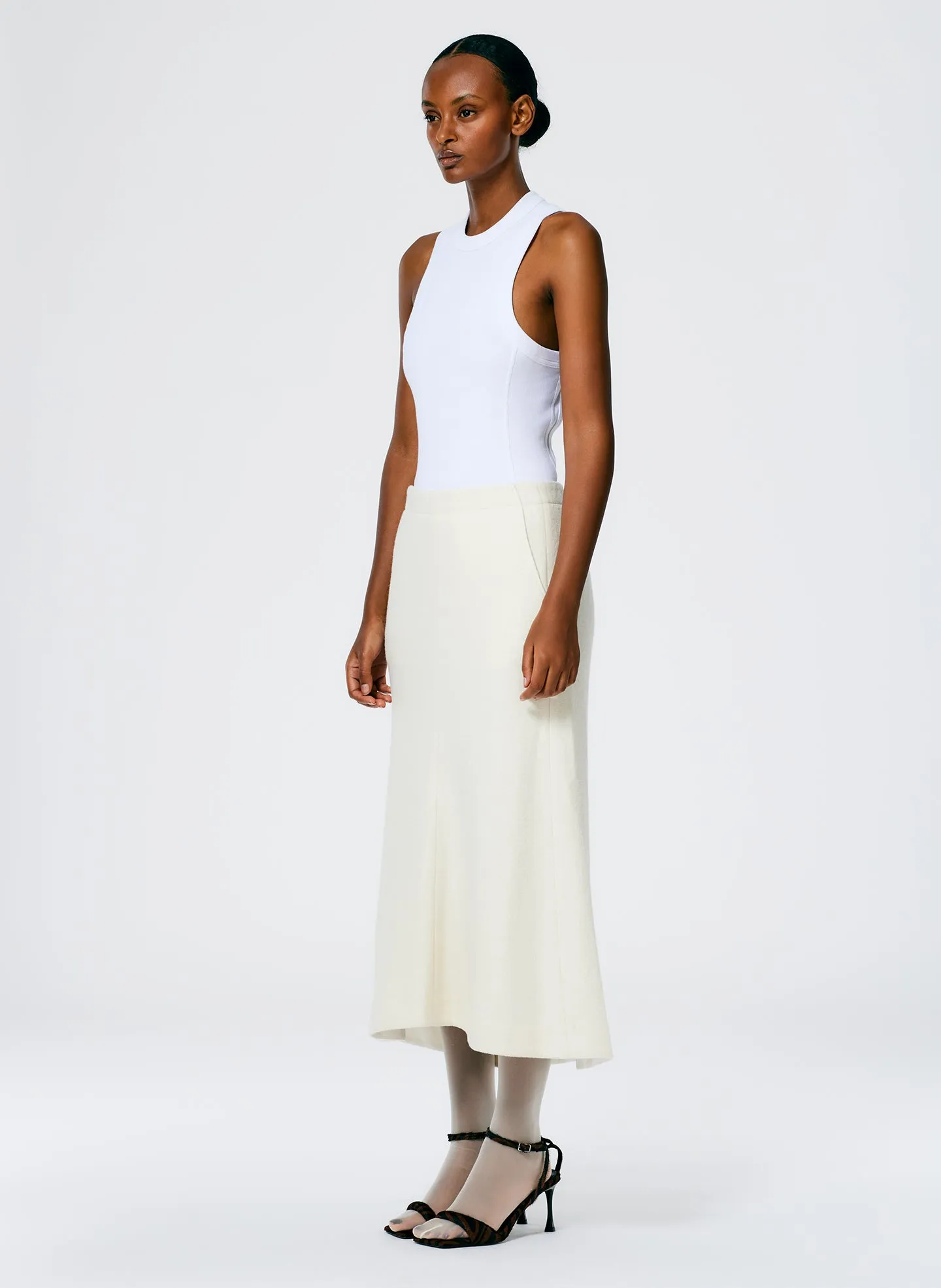 Boiled Wool Sculpted Skirt sold by Tibi product image thumbnail 3