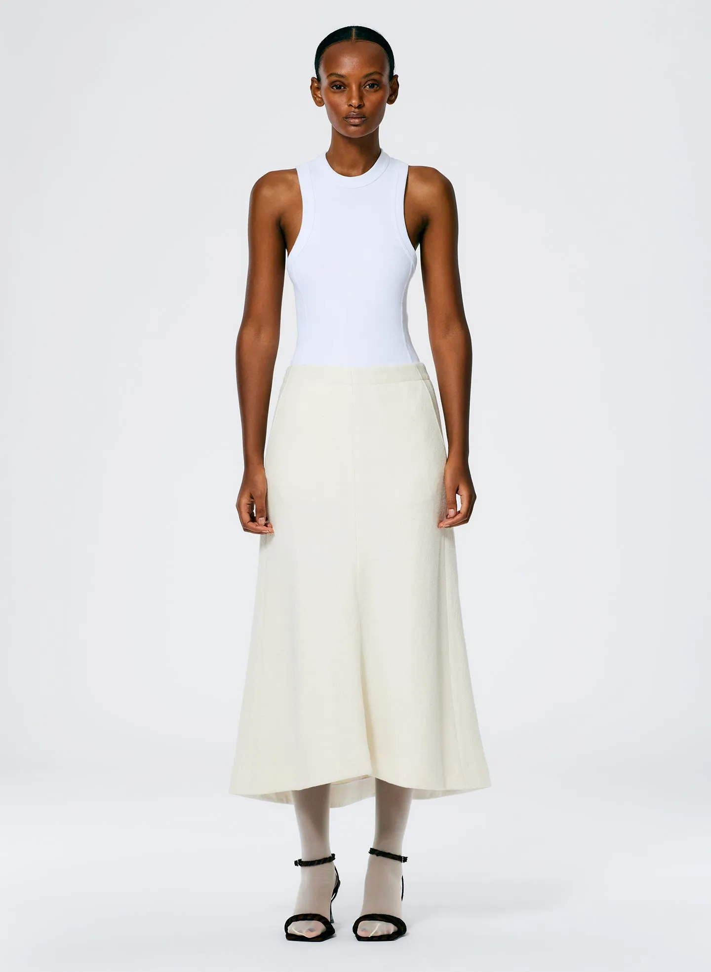 Boiled Wool Sculpted Skirt sold by Tibi product image thumbnail 2