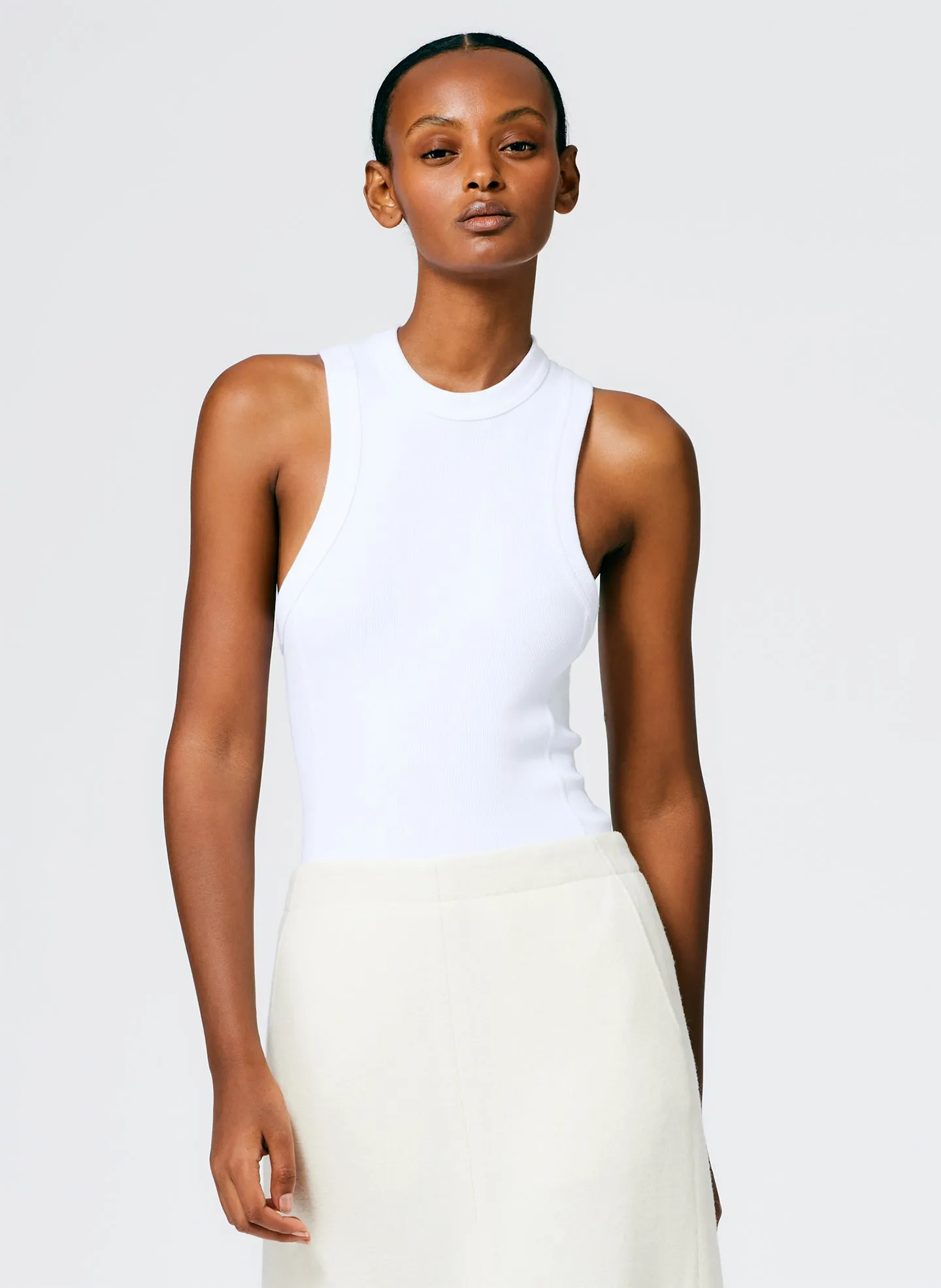 Boiled Wool Sculpted Skirt sold by Tibi product image thumbnail 5