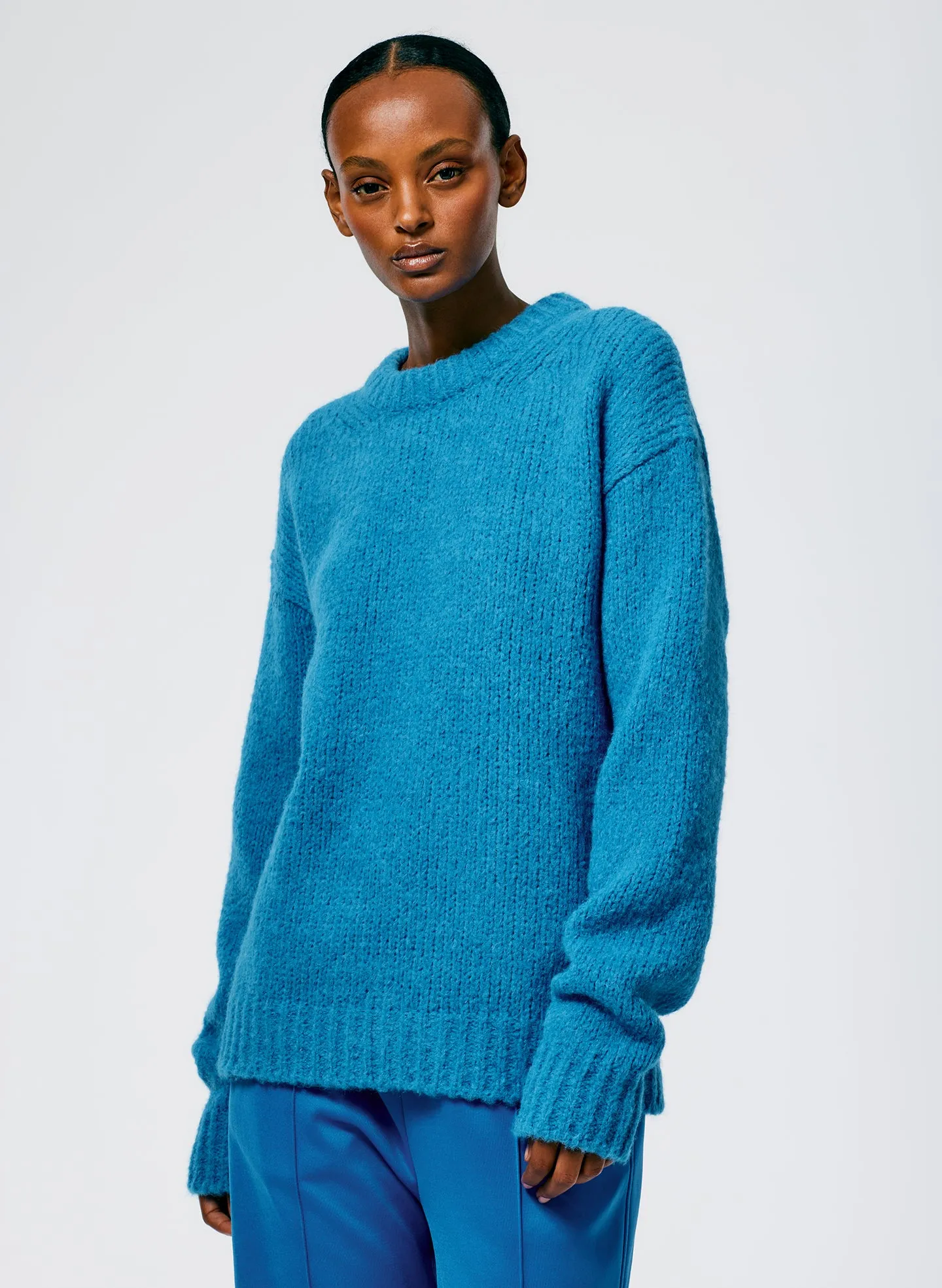Airy Alpaca Crewneck Pullover sold by Tibi