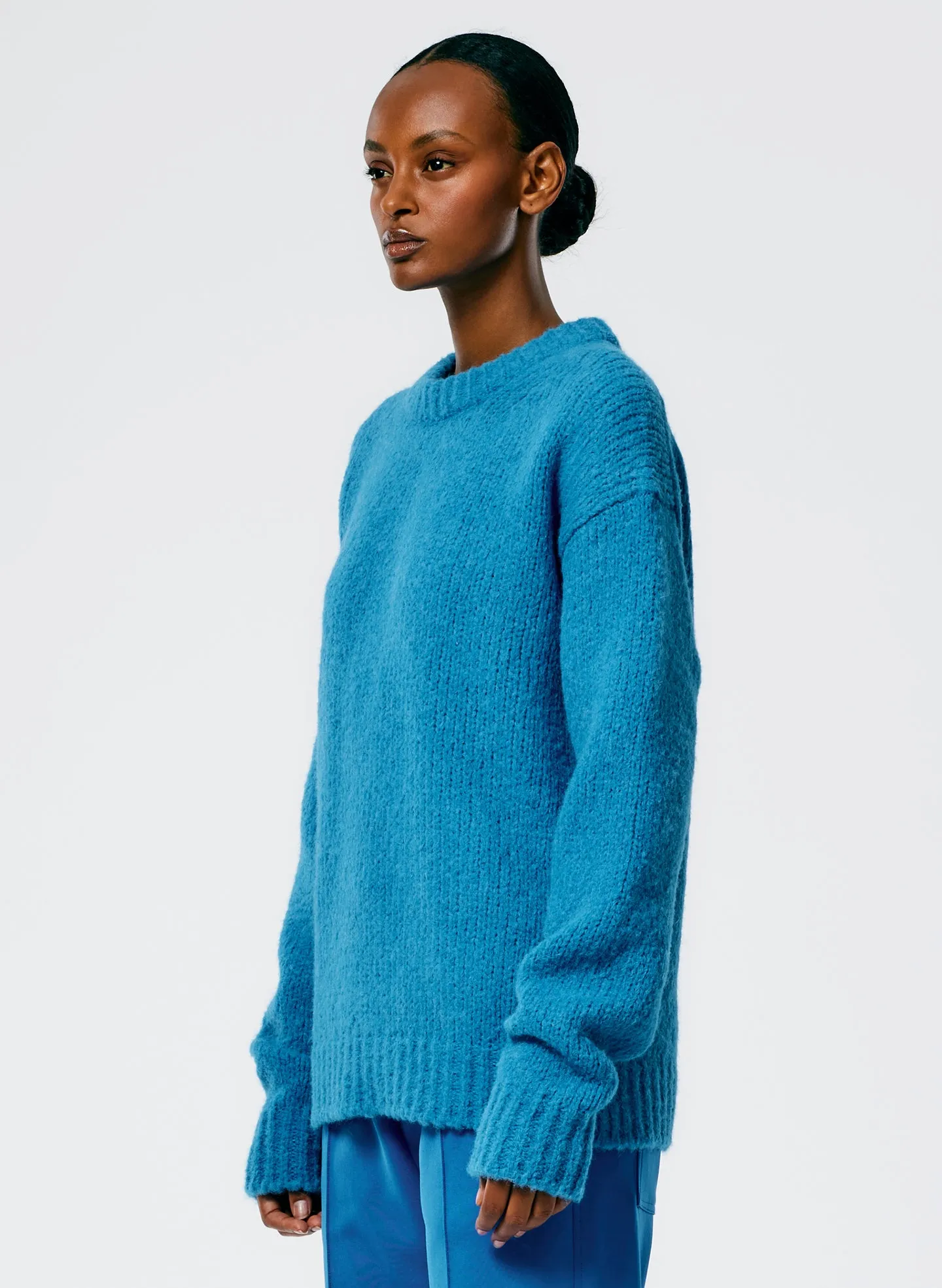 Airy Alpaca Crewneck Pullover sold by Tibi product image thumbnail 3