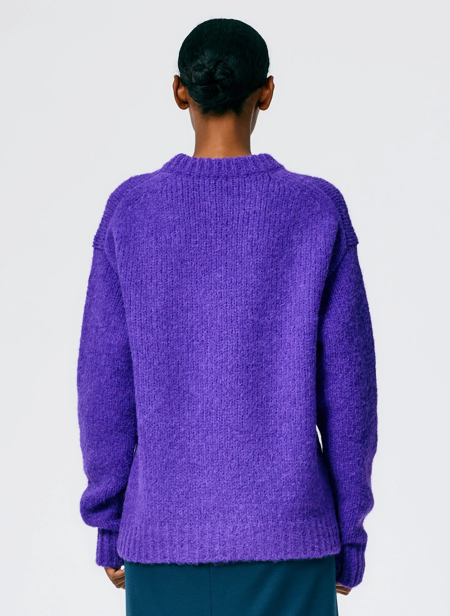 Airy Alpaca Crewneck Pullover sold by Tibi product image thumbnail 4