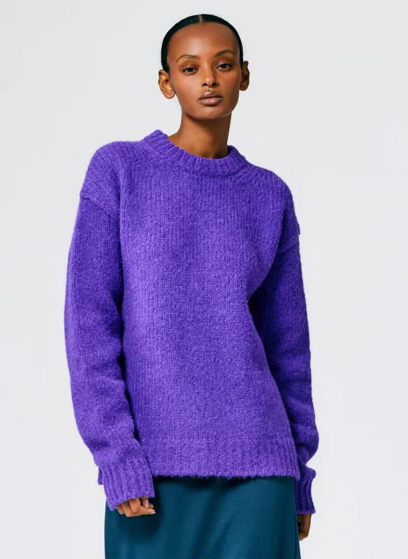 Airy Alpaca Crewneck Pullover made by Tibi