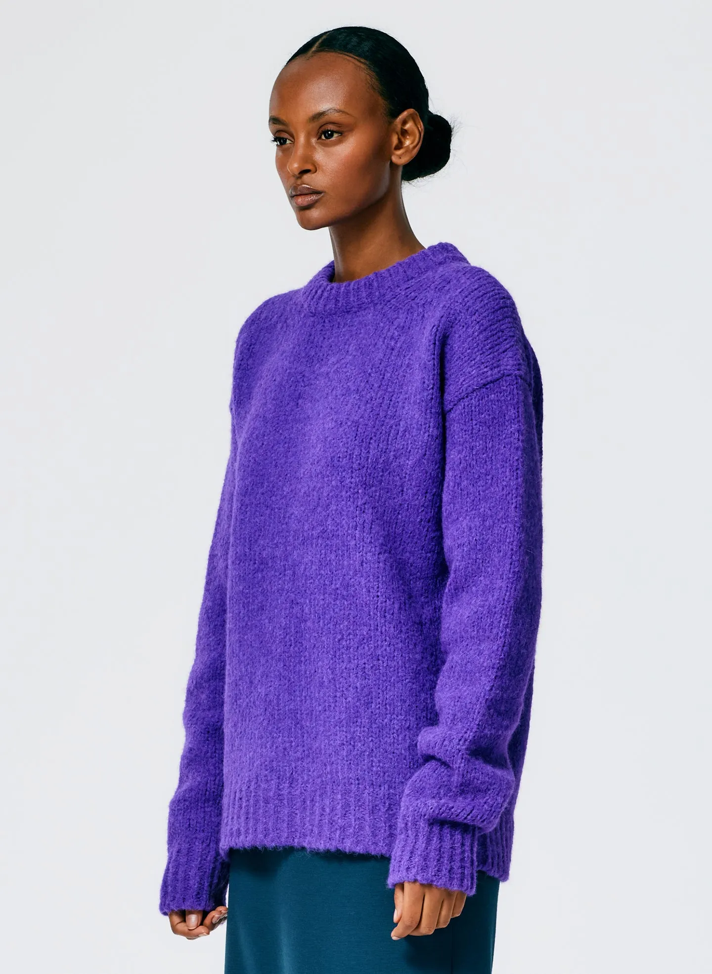 Airy Alpaca Crewneck Pullover sold by Tibi product image thumbnail 3