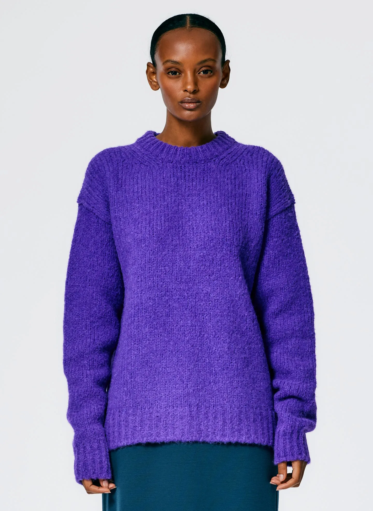 Airy Alpaca Crewneck Pullover sold by Tibi product image thumbnail 2