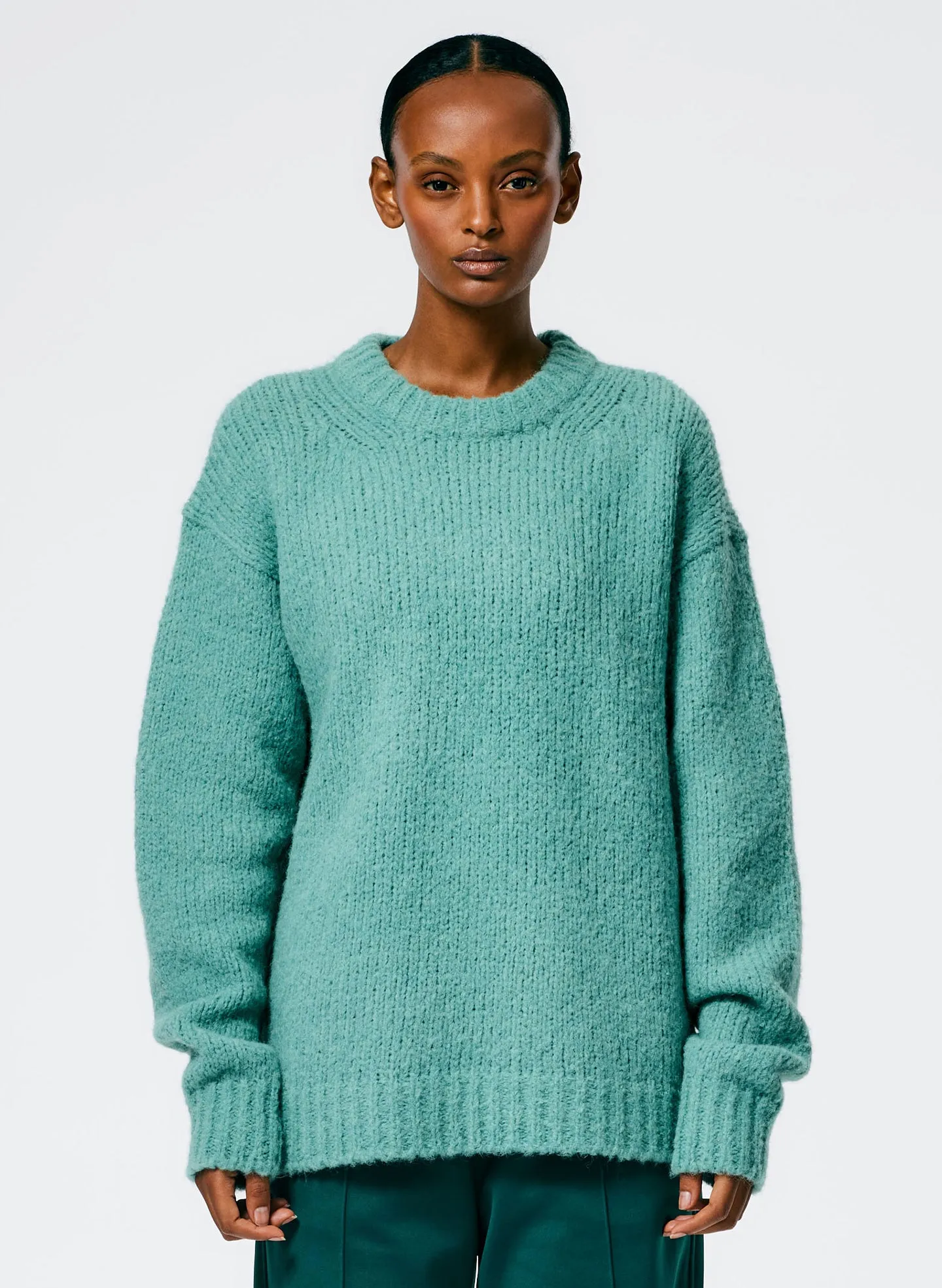 Airy Alpaca Crewneck Pullover sold by Tibi product image thumbnail 3