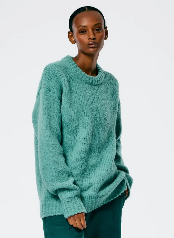 Airy Alpaca Crewneck Pullover made by Tibi