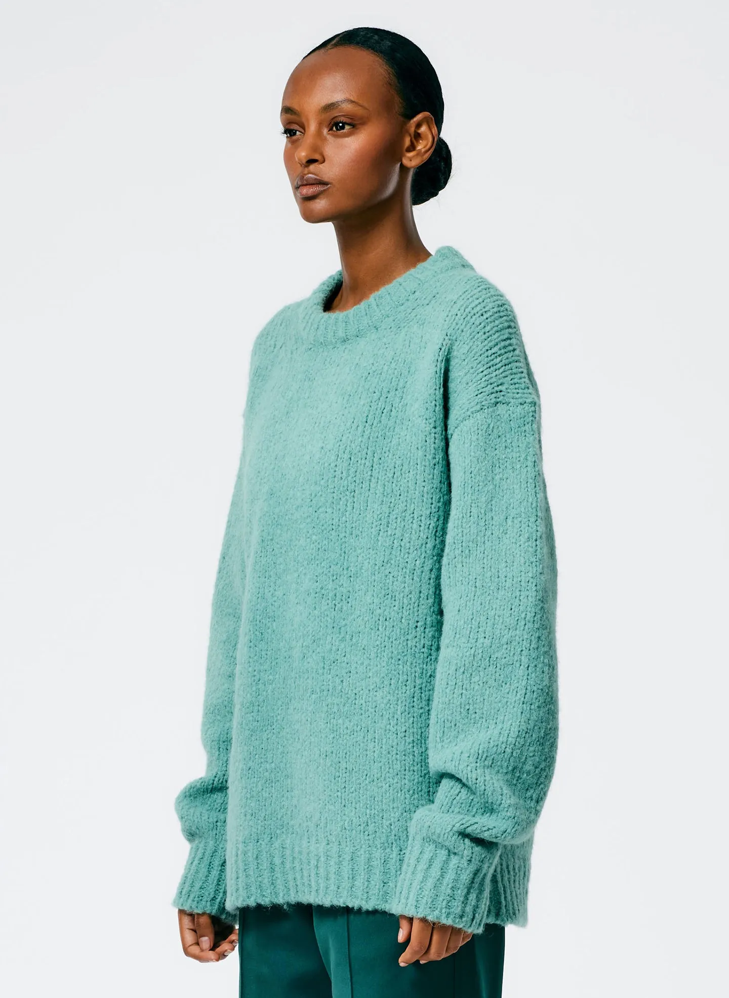 Airy Alpaca Crewneck Pullover sold by Tibi product image thumbnail 2