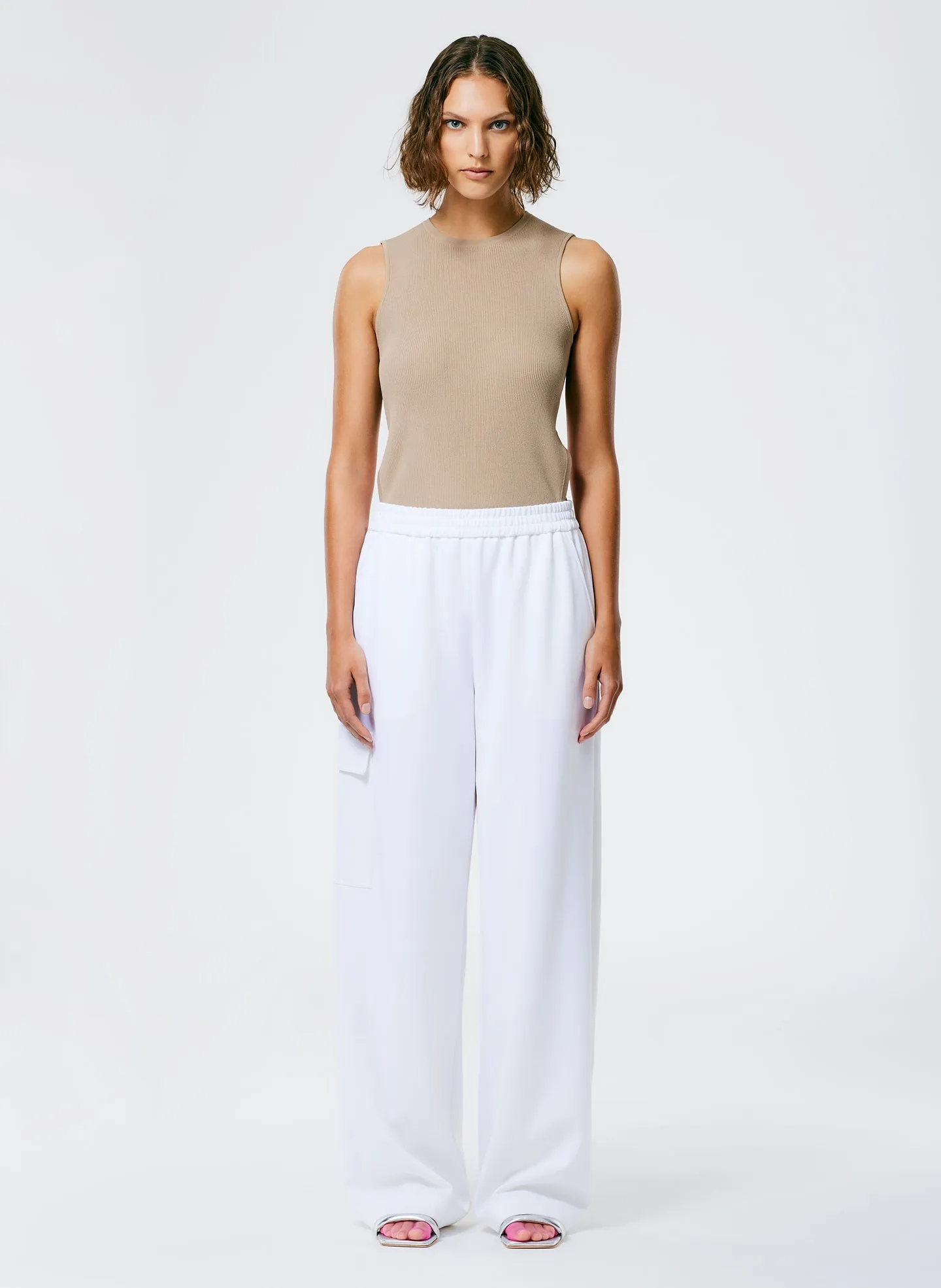 Active Knit Wide Leg Pull On Pant sold by Tibi product image thumbnail 2