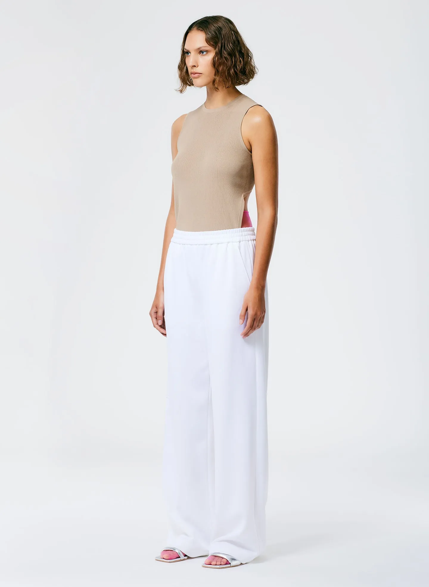 Active Knit Wide Leg Pull On Pant sold by Tibi product image thumbnail 3