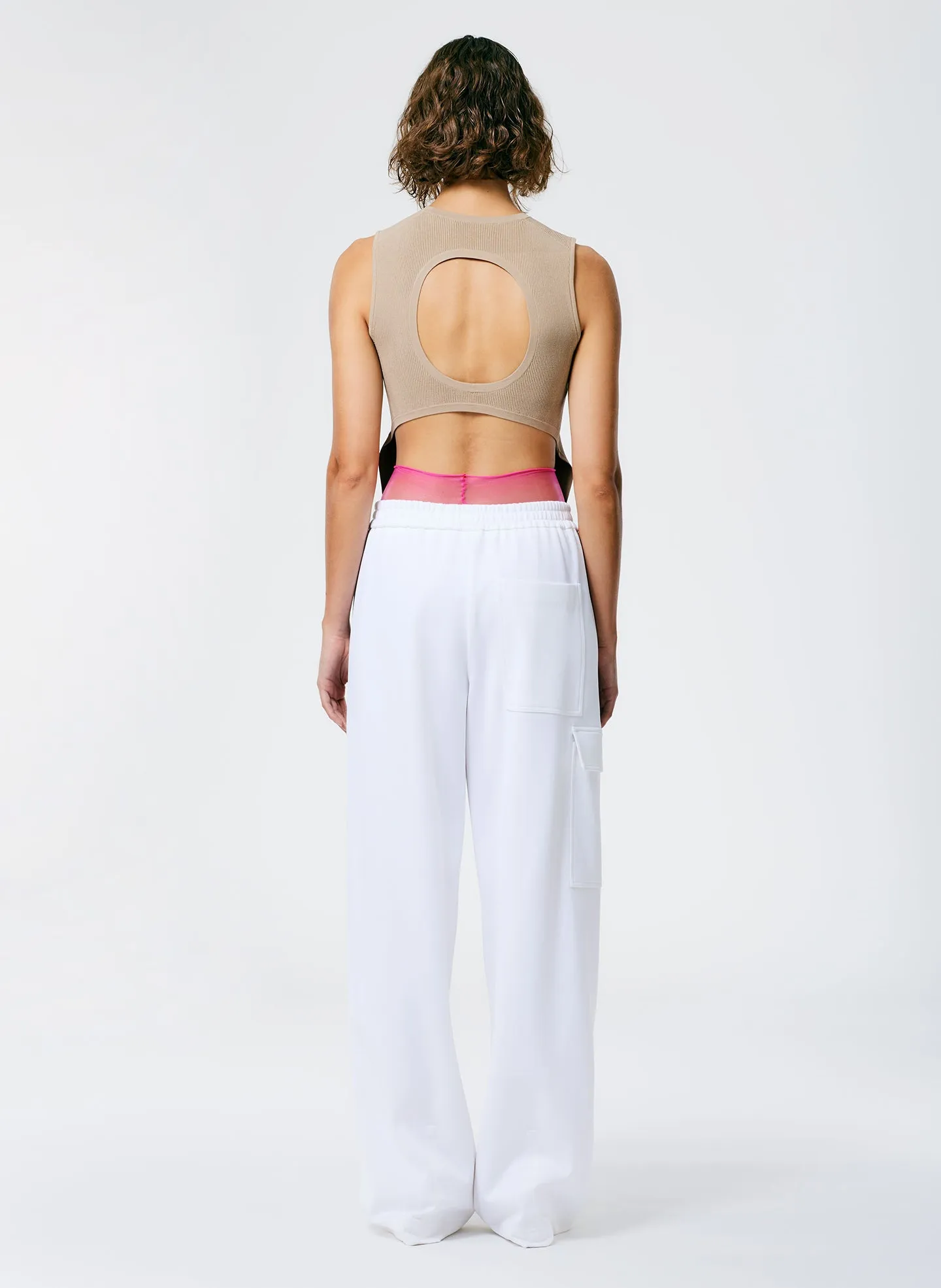 Active Knit Wide Leg Pull On Pant sold by Tibi product image thumbnail 4