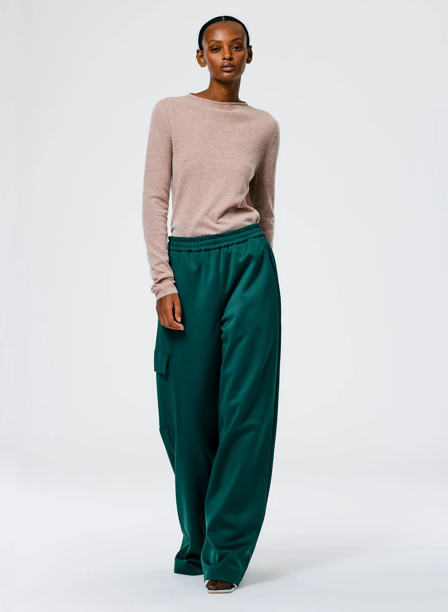 Active Knit Wide Leg Pull On Pant sold by Tibi