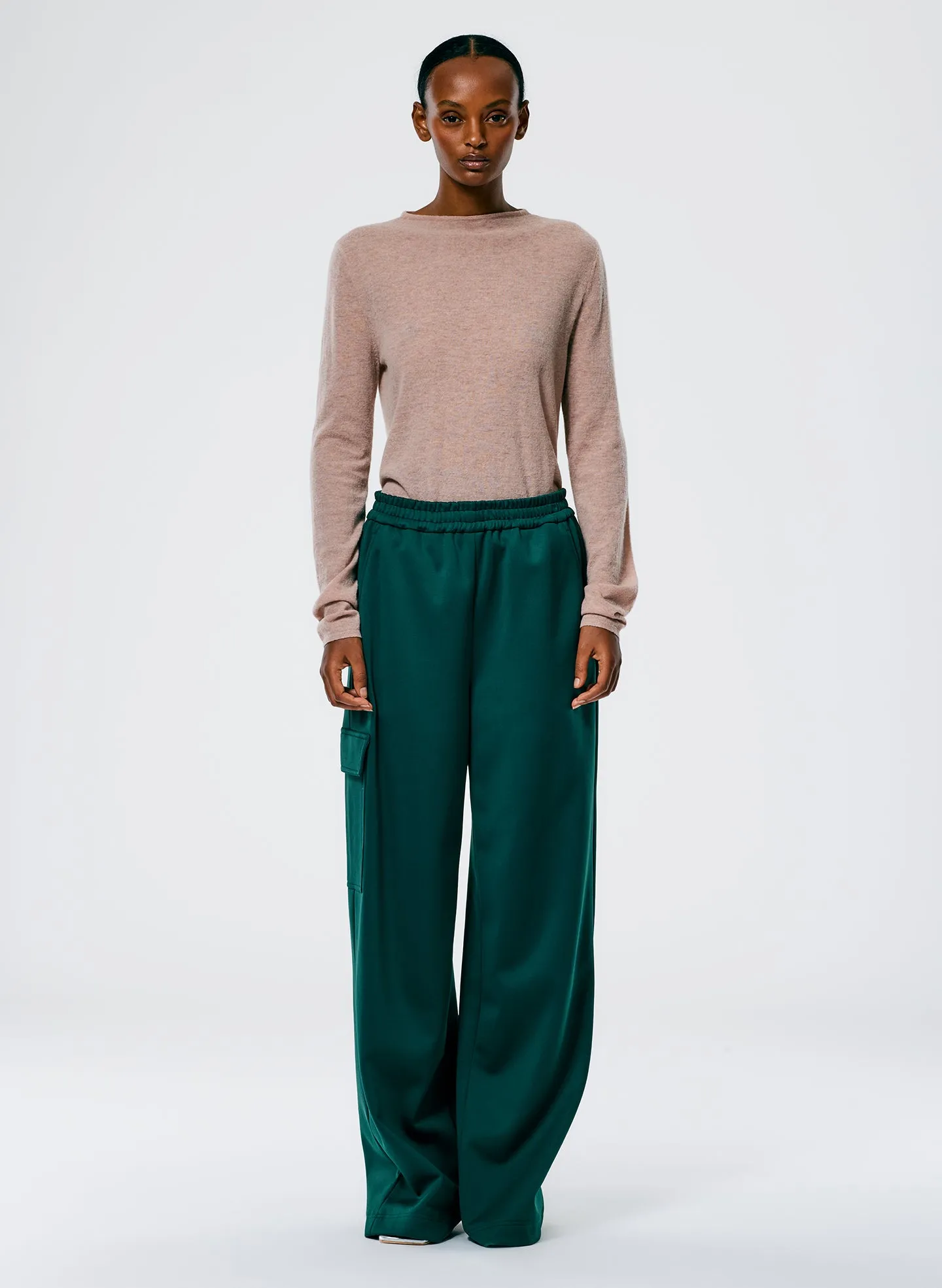 Active Knit Wide Leg Pull On Pant sold by Tibi product image thumbnail 2