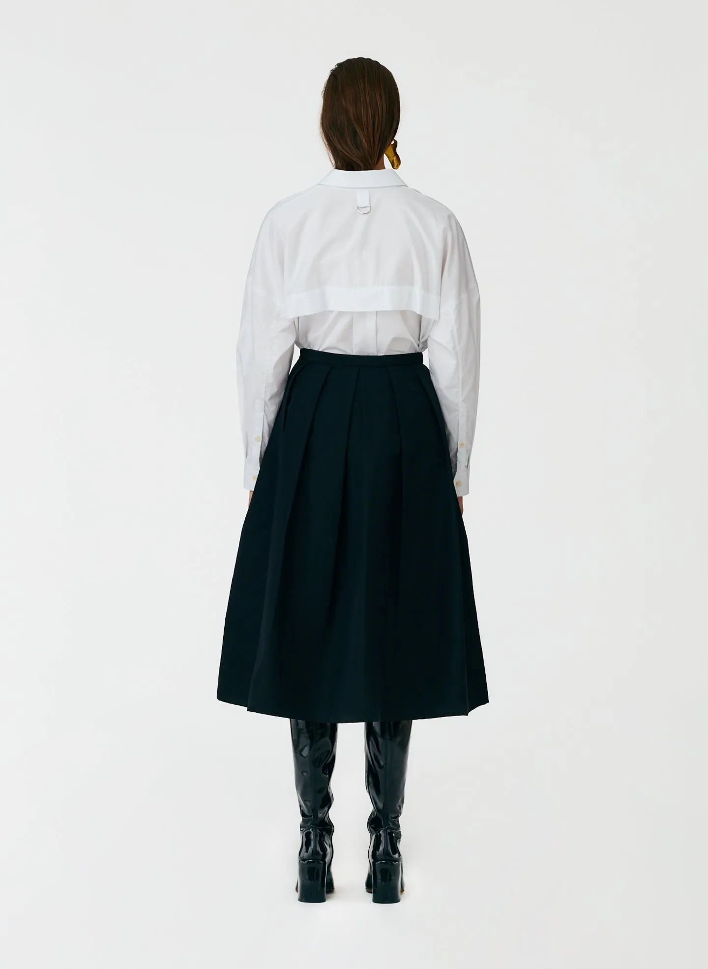 Silk Faille Full Skirt sold by Tibi product image thumbnail 4