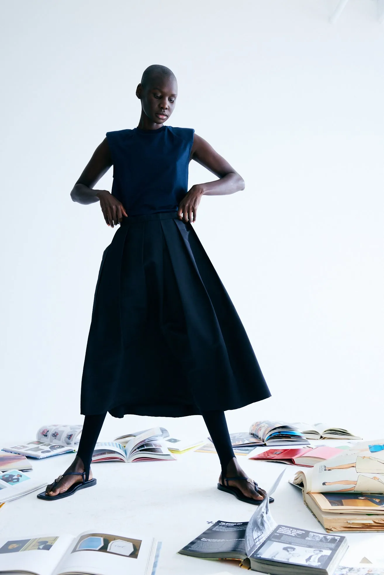Silk Faille Full Skirt sold by Tibi product image thumbnail 2