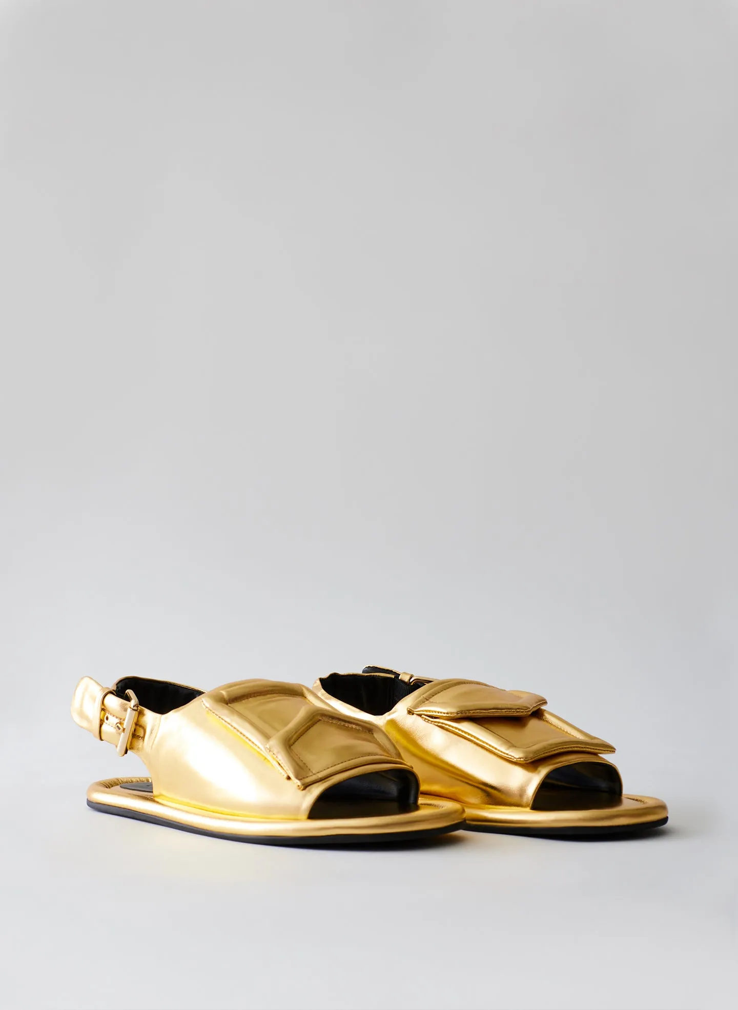 Metallic Slingback Beryen Sandal sold by Tibi product image thumbnail 4