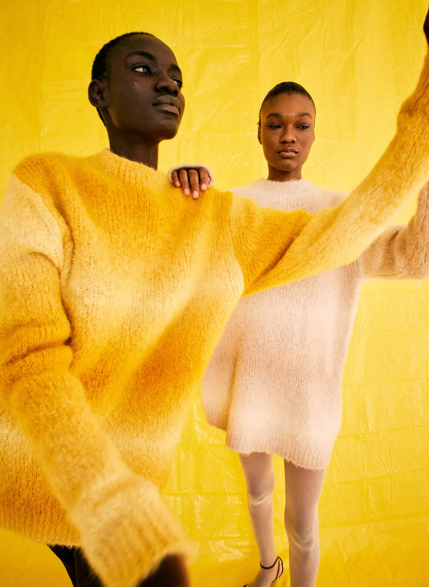 Ombre Superfine Alpaca Grandpa Cardigan sold by Tibi product image thumbnail 2