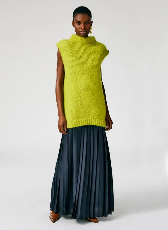 Feather Weight Pleated Pull On Maxi Skirt sold by Tibi