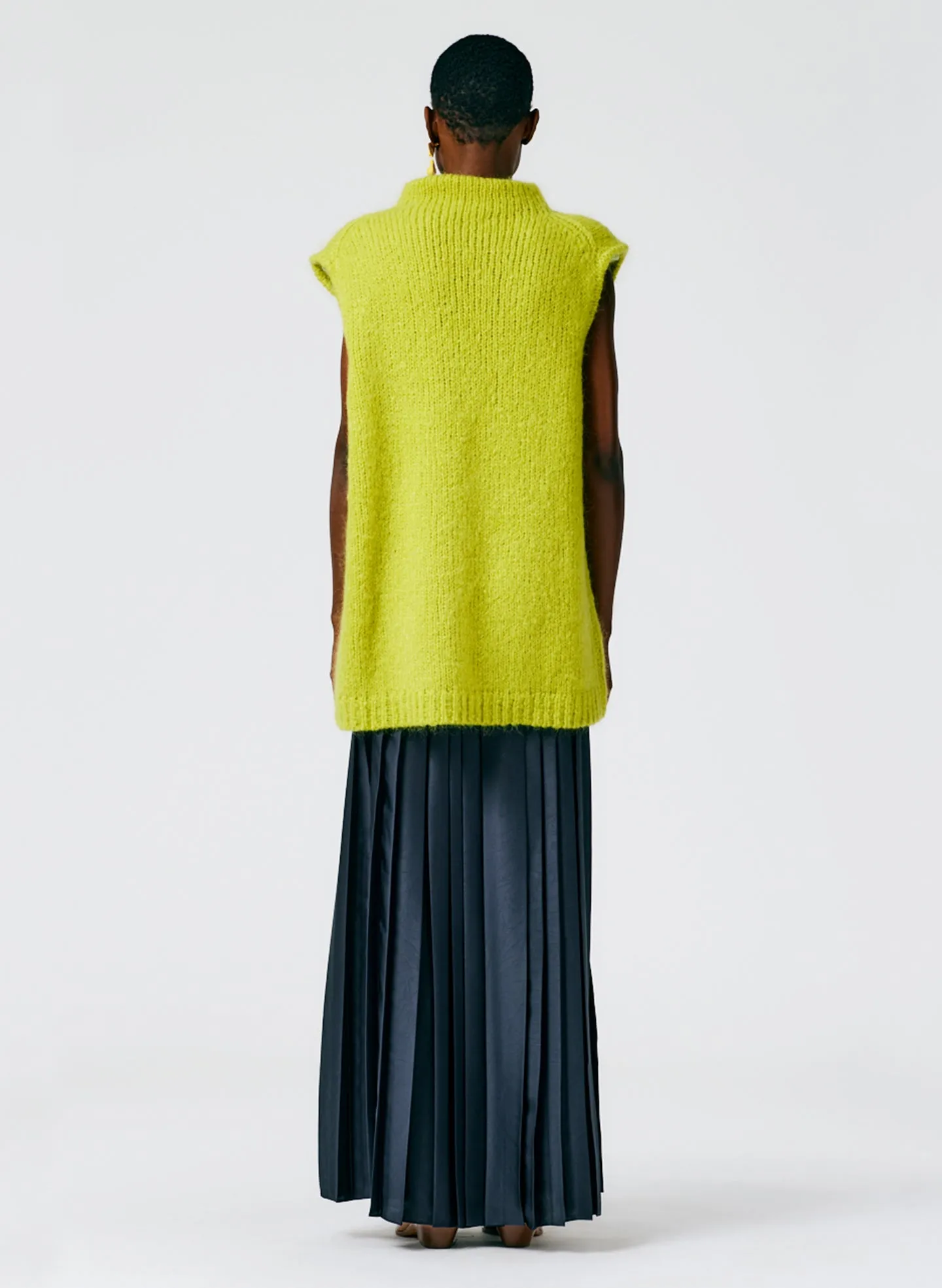 Feather Weight Pleated Pull On Maxi Skirt sold by Tibi product image thumbnail 4