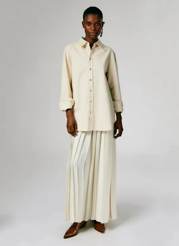 Feather Weight Pleated Pull On Maxi Skirt sold by Tibi