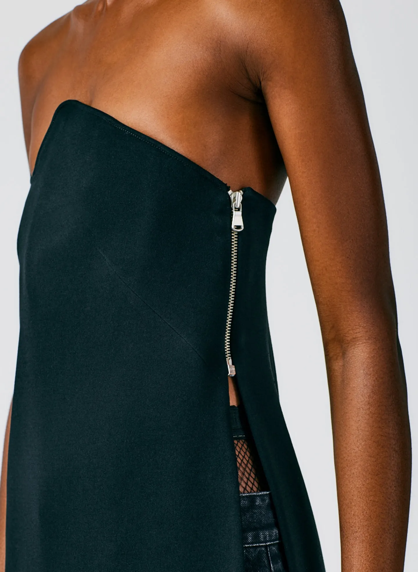 Fluid Drape Squiggly Strapless Tunic Top sold by Tibi product image thumbnail 5