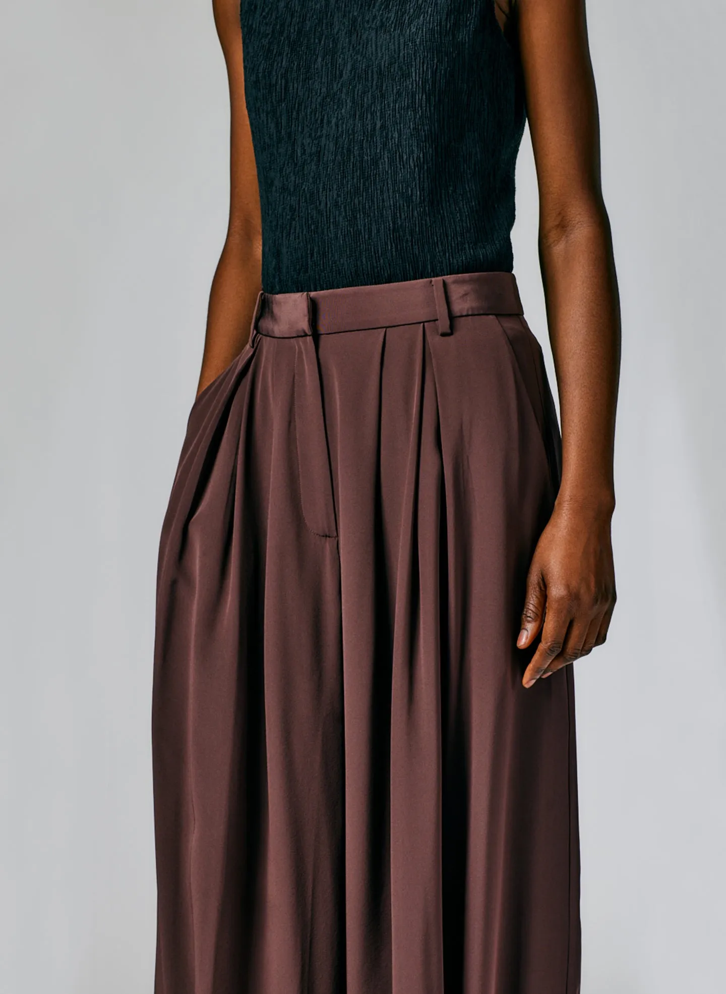 Eco Silk Pleated Balloon Pant - Long sold by Tibi product image thumbnail 2
