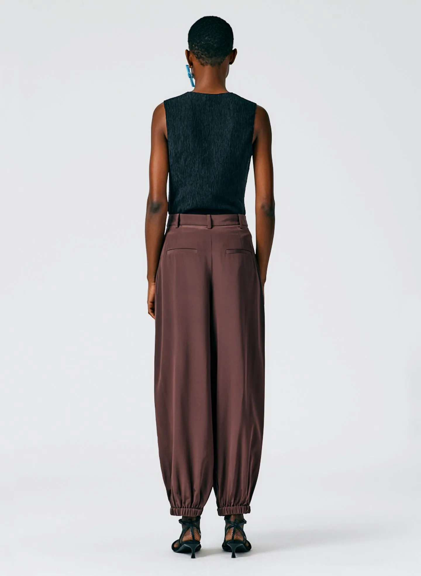 Eco Silk Pleated Balloon Pant - Regular sold by Tibi product image thumbnail 4
