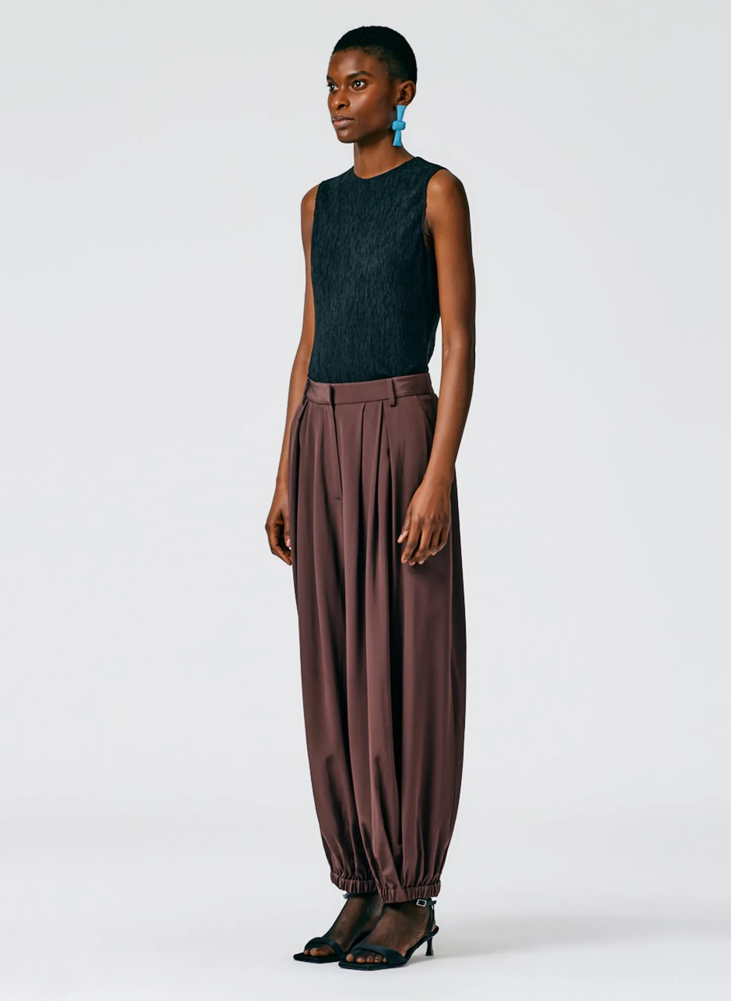 Eco Silk Pleated Balloon Pant - Regular sold by Tibi product image thumbnail 3