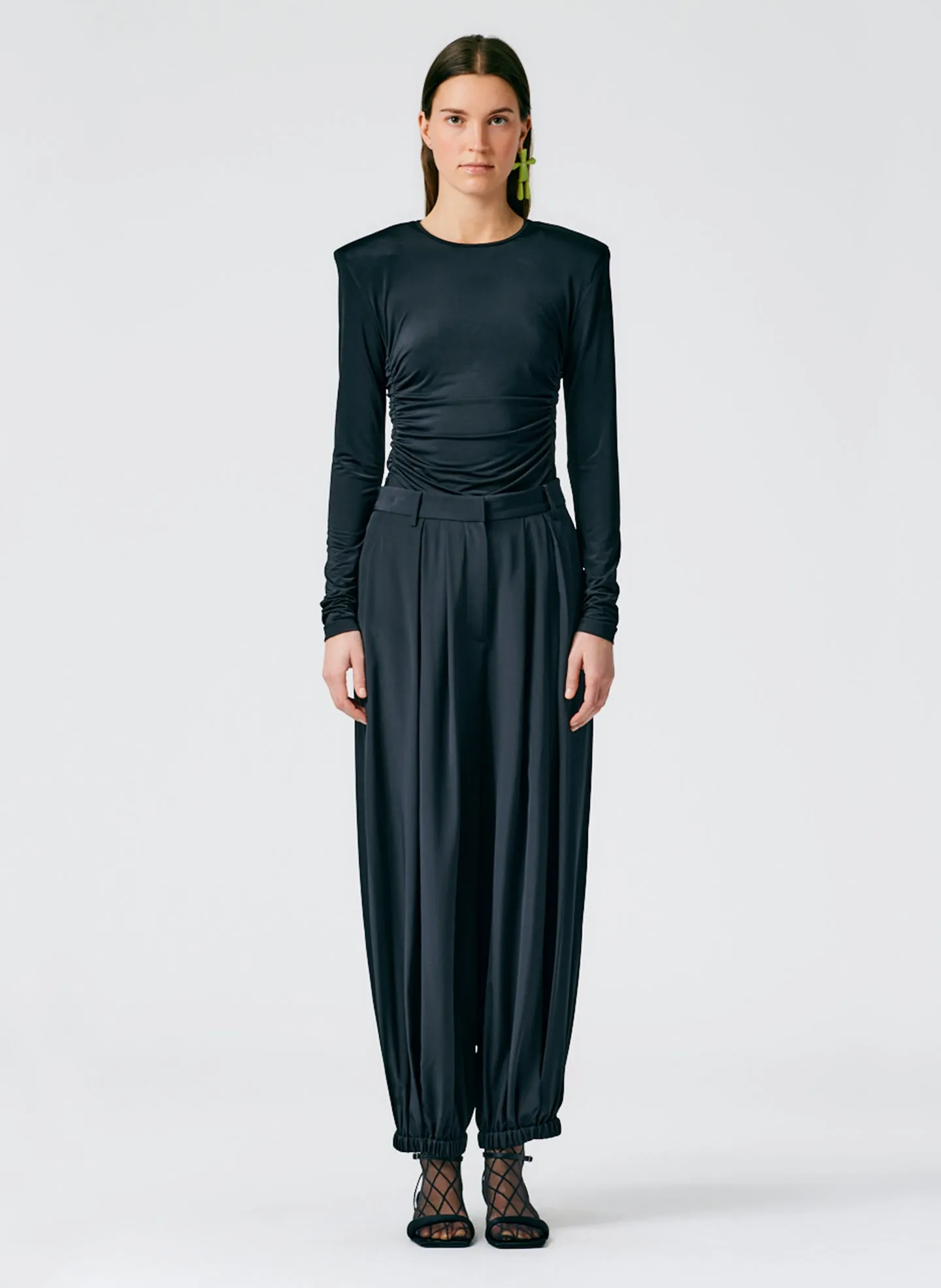 Eco Silk Pleated Balloon Pant - Regular sold by Tibi product image thumbnail 2