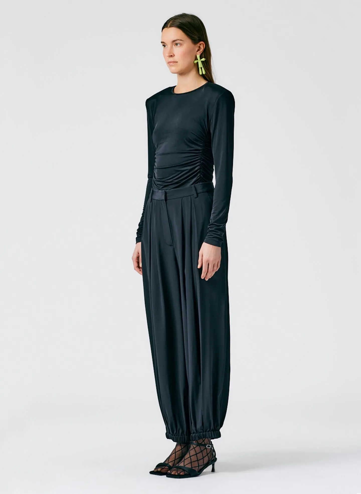 Eco Silk Pleated Balloon Pant - Regular sold by Tibi product image thumbnail 3