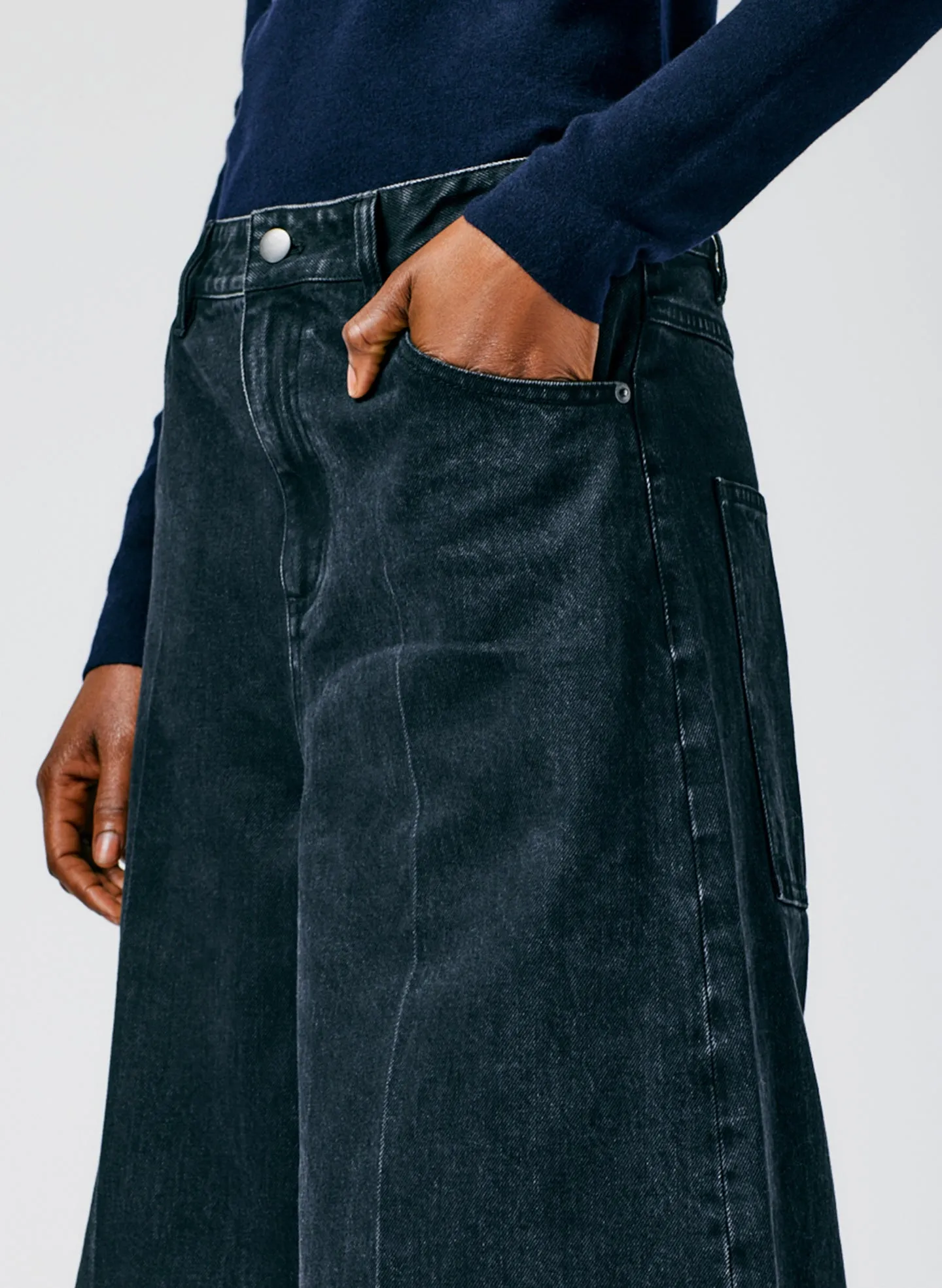 Black Denim Murray Jean - Regular sold by Tibi product image thumbnail 5