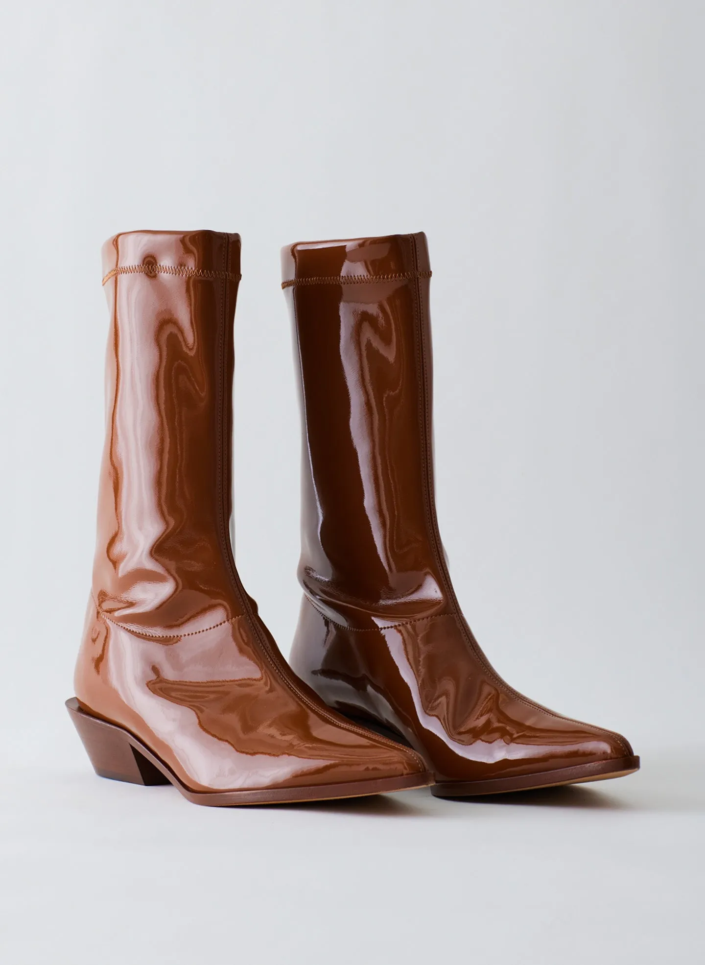 Patent Leo Low Boot sold by Tibi product image thumbnail 5