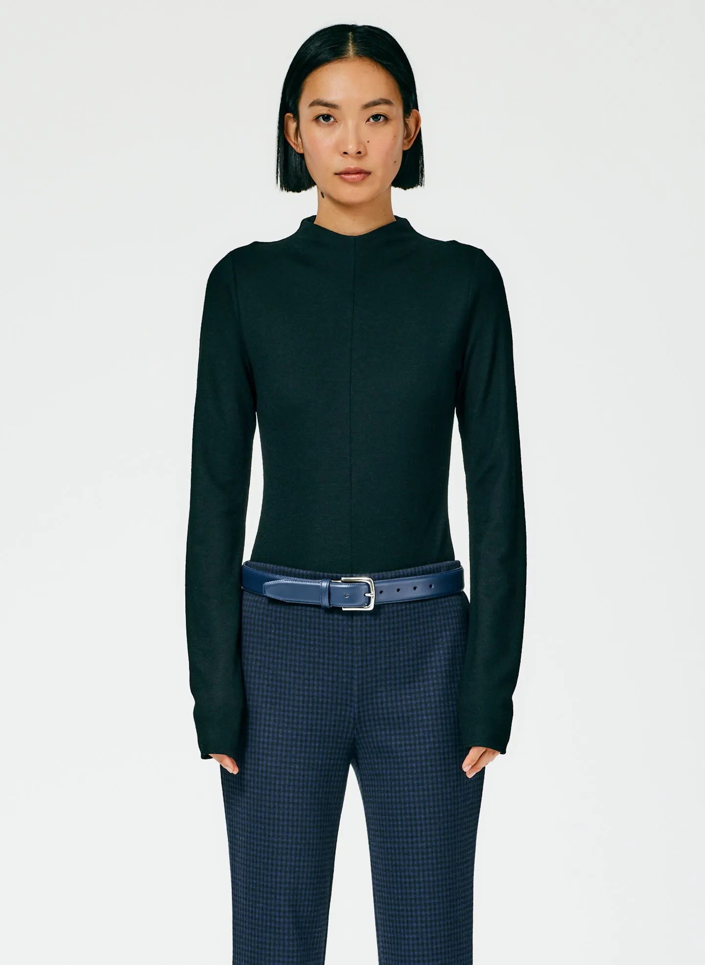 Wool Jersey Funnelneck Bodysuit sold by Tibi product image thumbnail 2