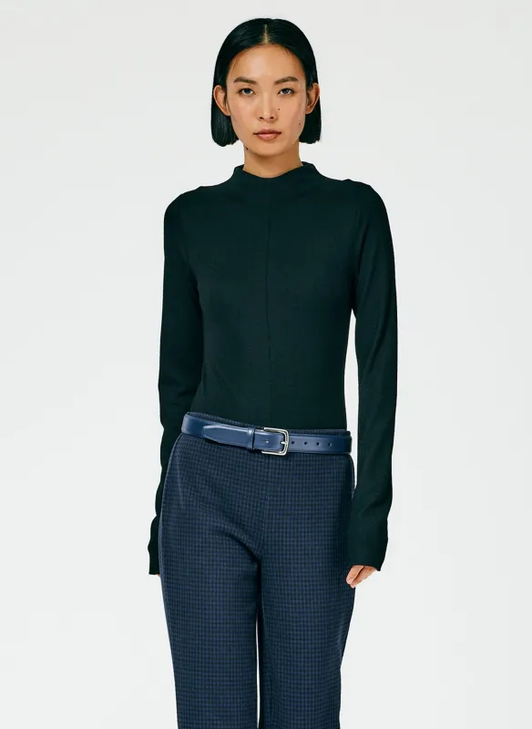 Wool Jersey Funnelneck Bodysuit made by Tibi