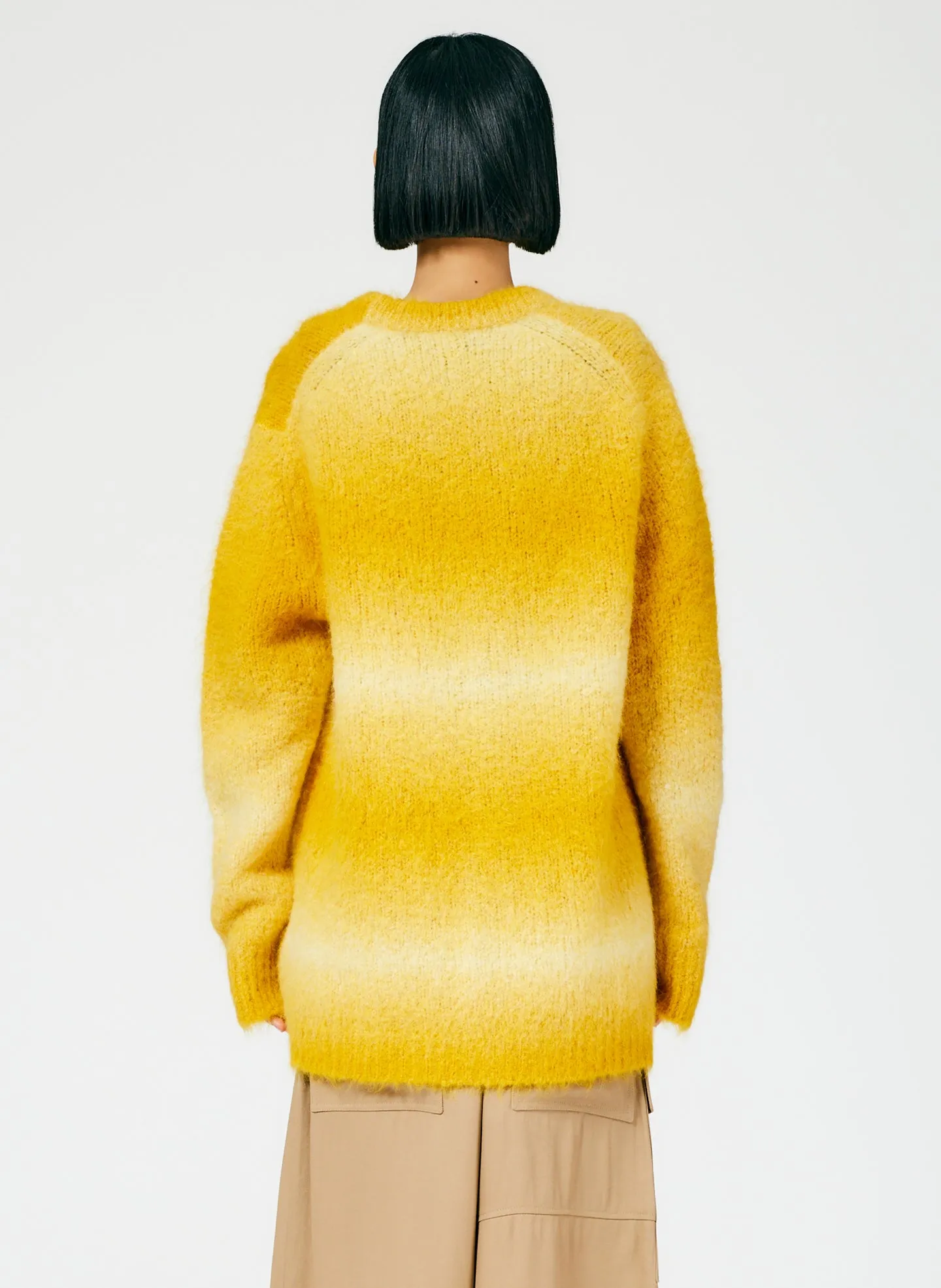 Ombre Superfine Alpaca Grandpa Cardigan sold by Tibi product image thumbnail 4