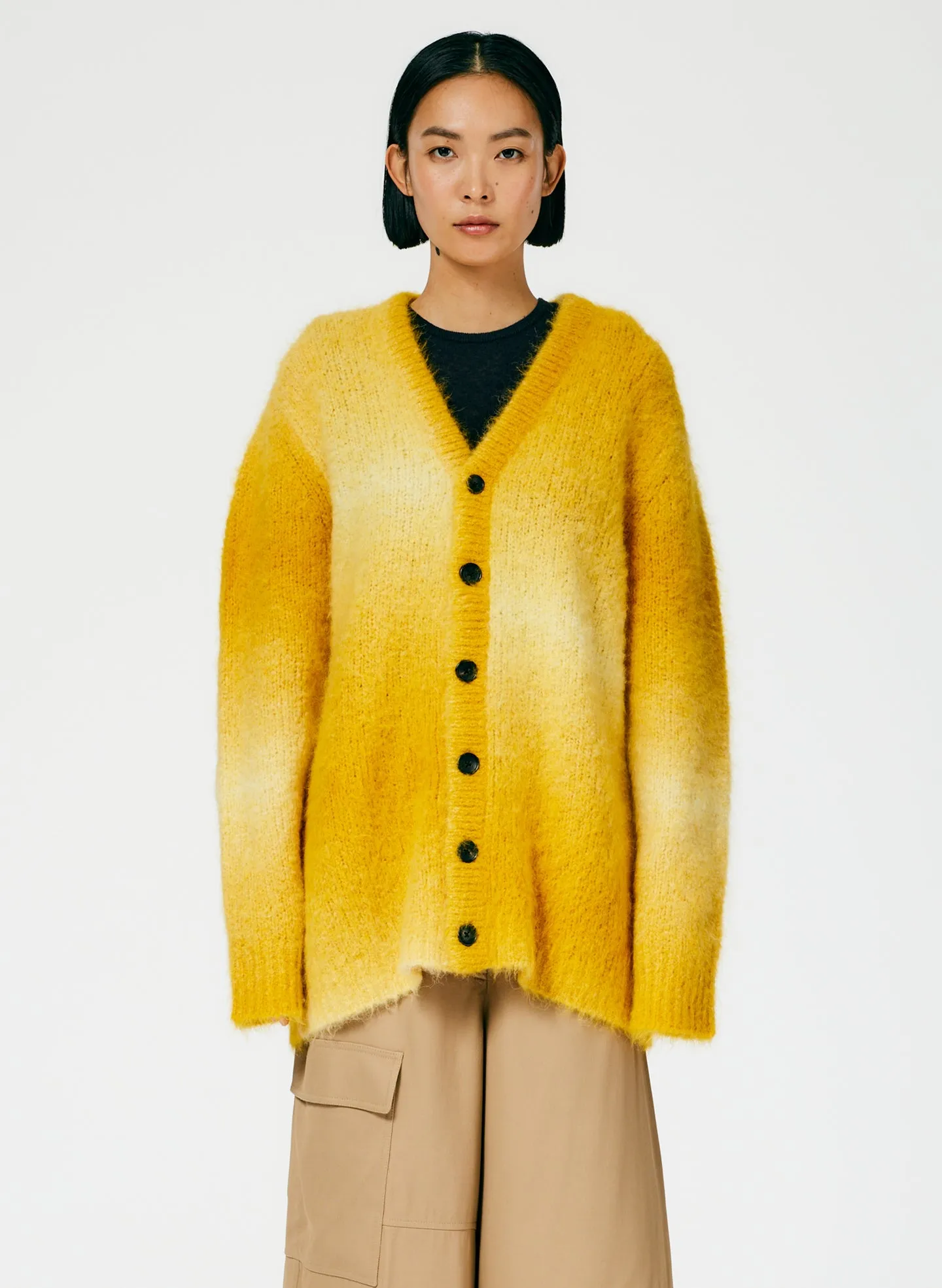 Ombre Superfine Alpaca Grandpa Cardigan sold by Tibi