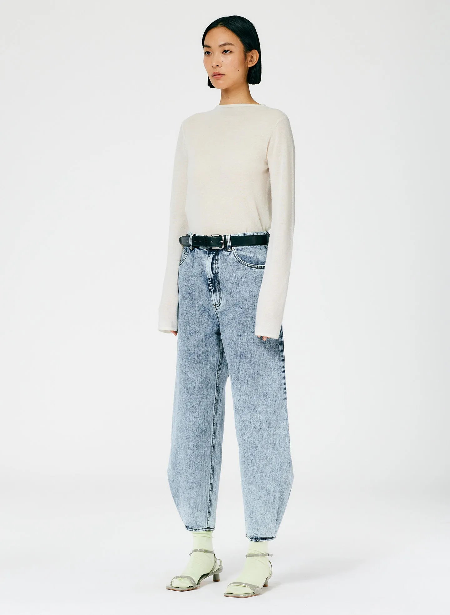 Acid Wash Denim High Waisted Quinn Jean sold by Tibi product image thumbnail 3