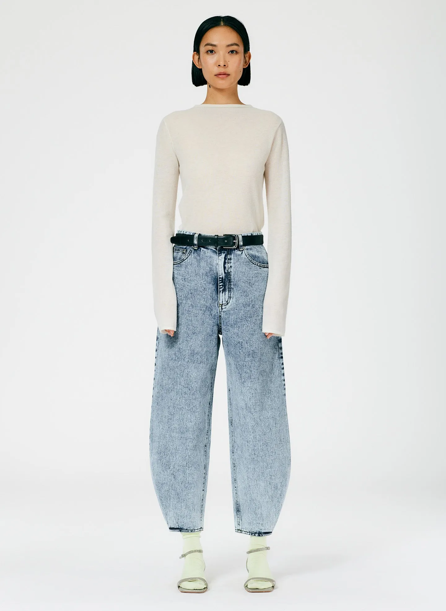 Acid Wash Denim High Waisted Quinn Jean sold by Tibi product image thumbnail 2