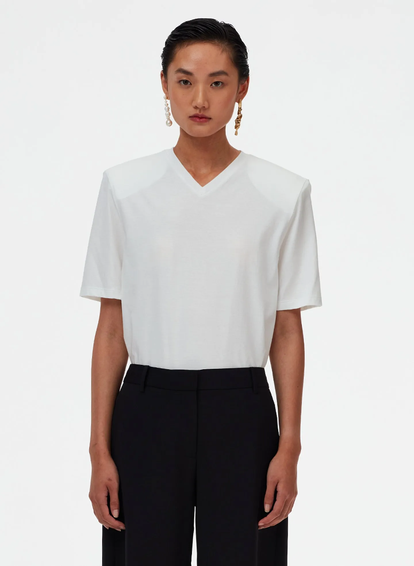 Removable Shoulder Pad T-Shirt sold by Tibi product image thumbnail 4